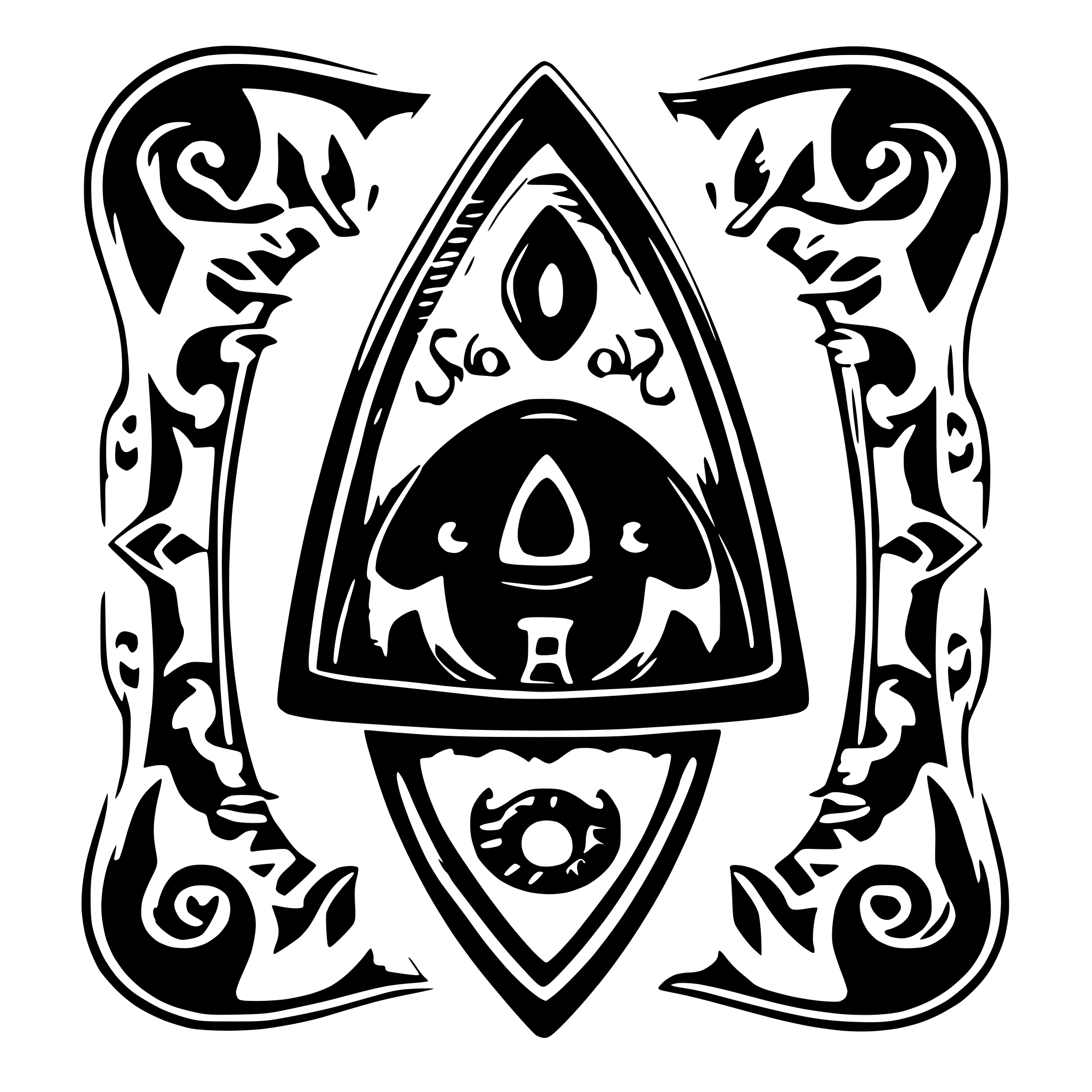 AI-generated SVG of 'ouija plancette esoteric'