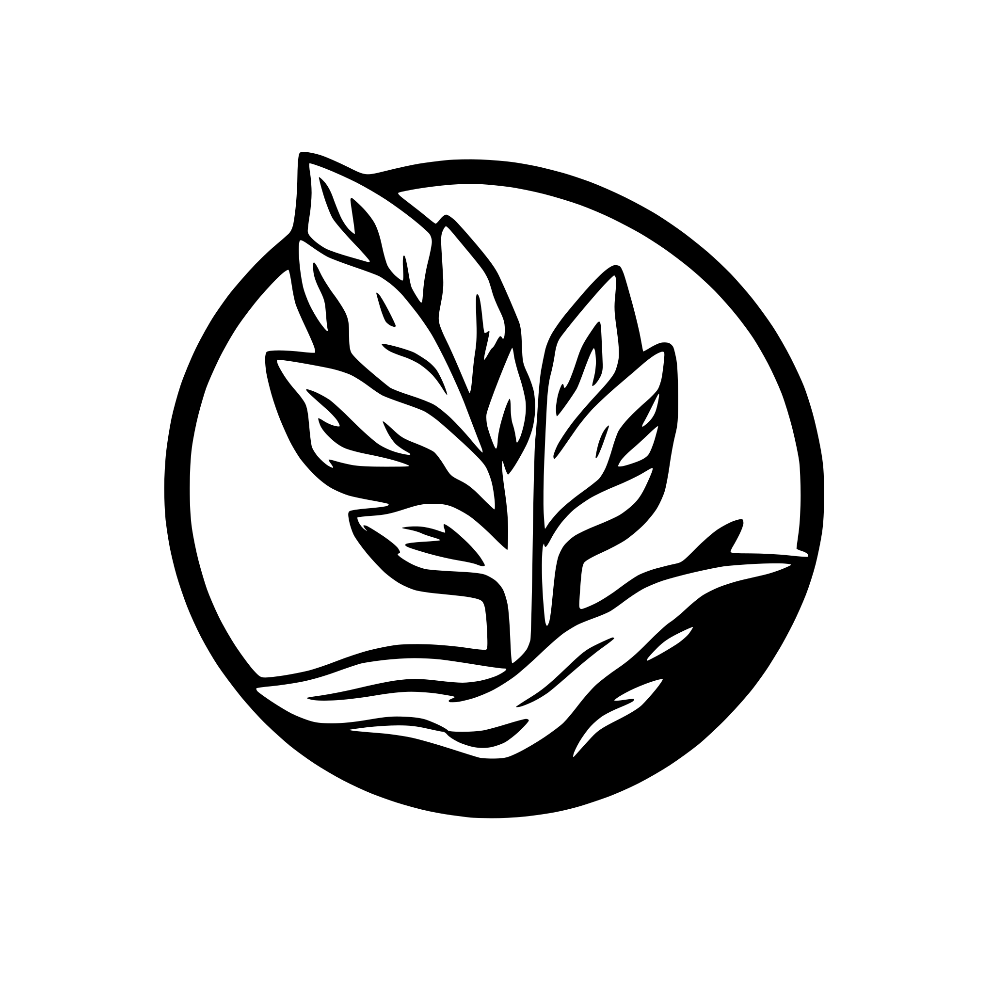 AI-generated SVG of a driftwood logo