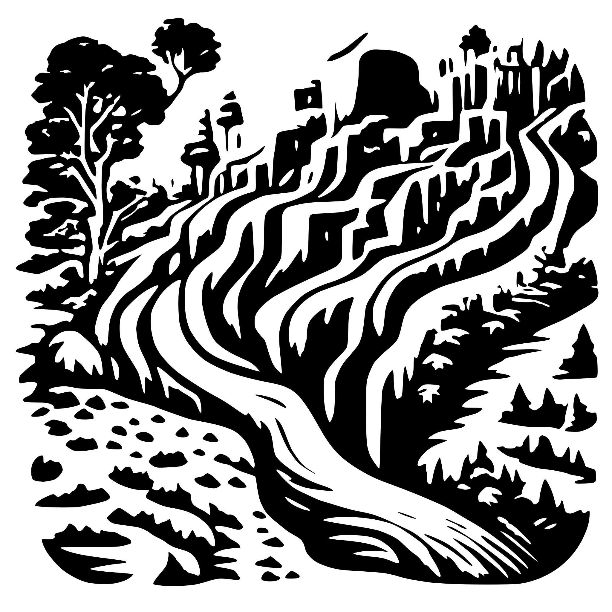 AI-generated SVG of a planina Nazc v Peru