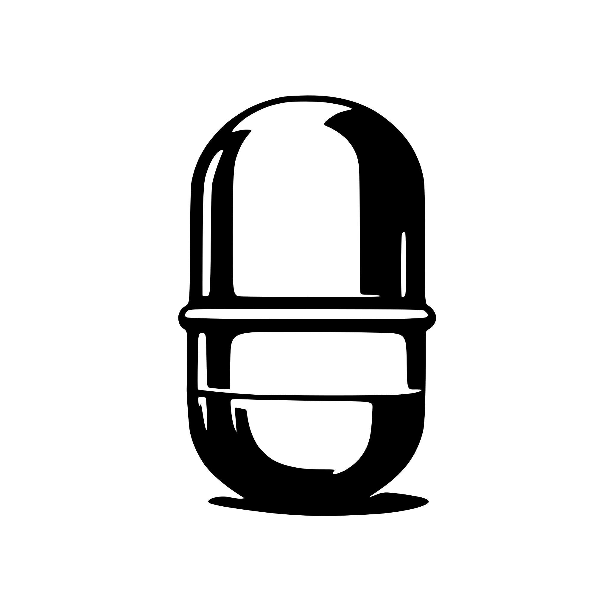 AI-generated SVG of a capsule