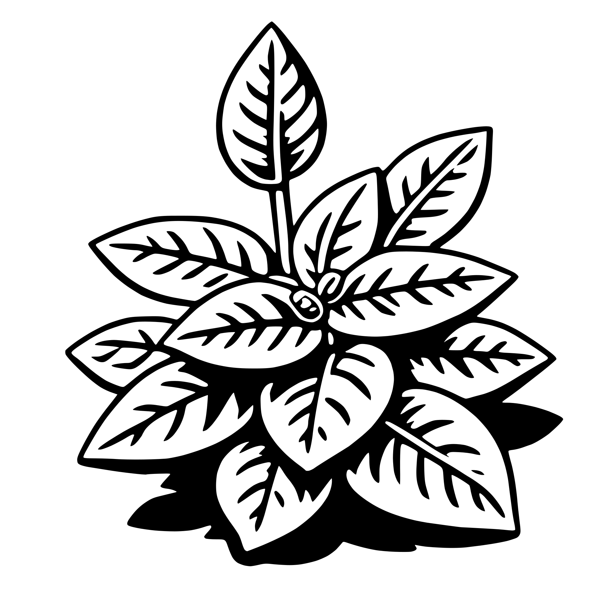 AI-generated SVG of a oregano