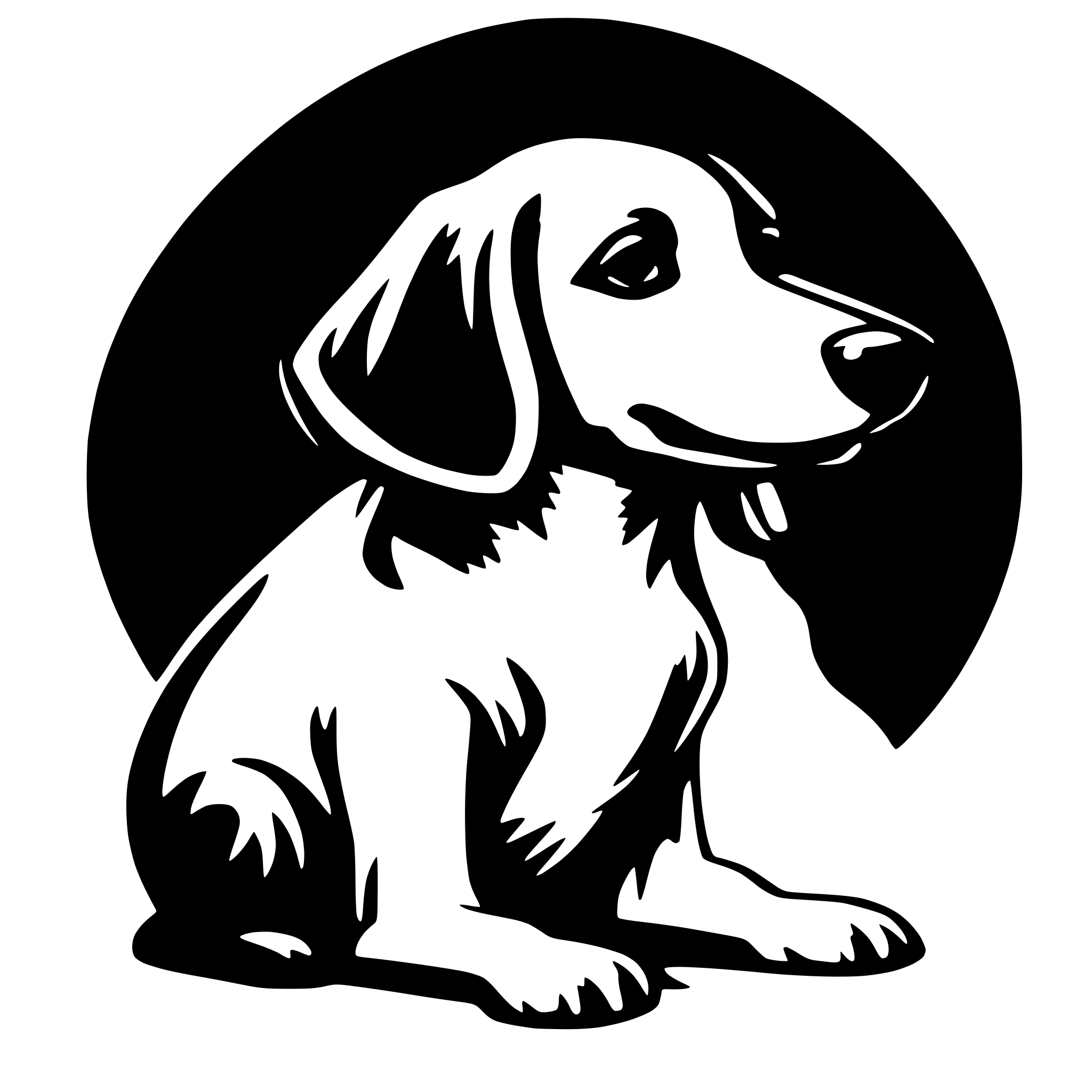 AI-generated SVG of a dog