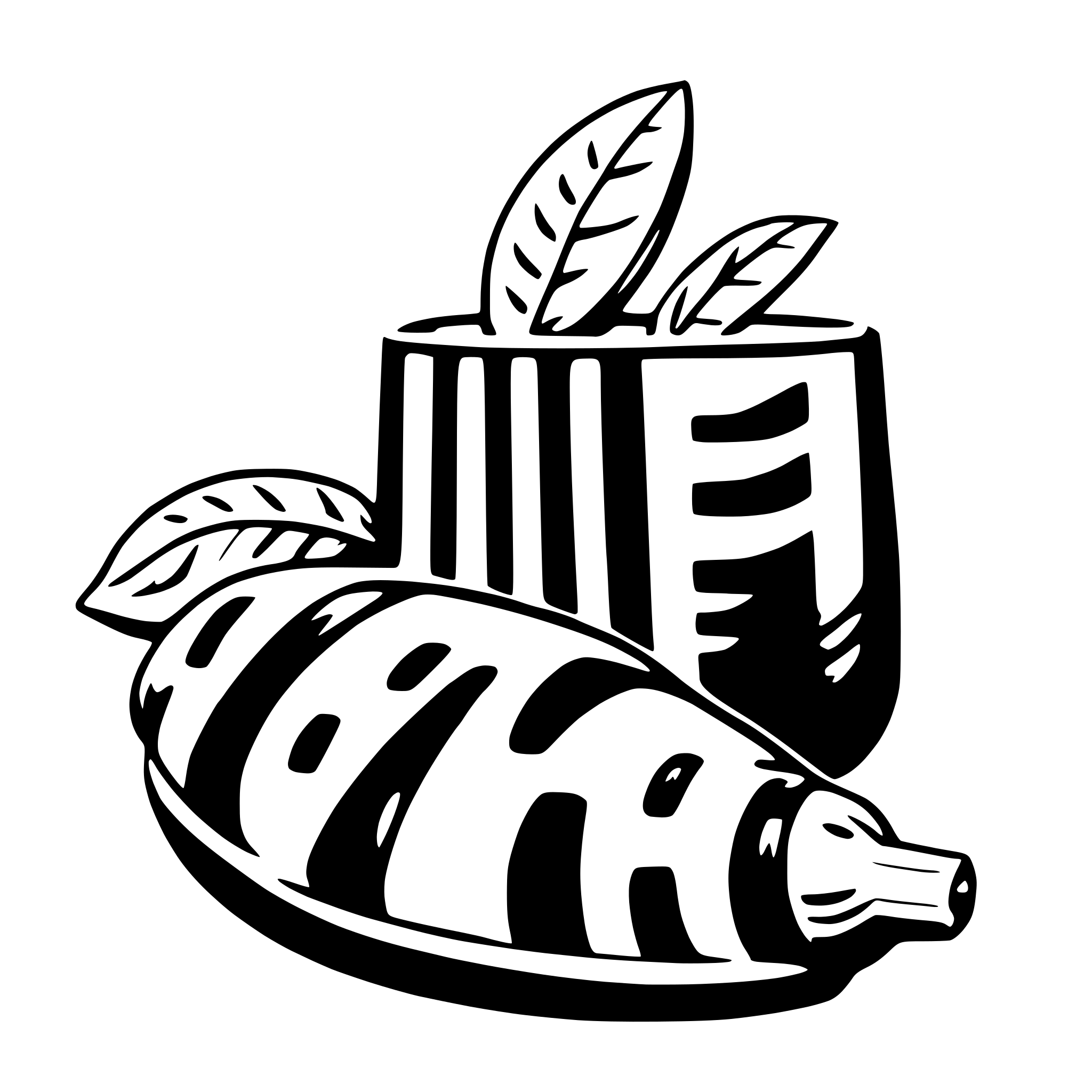 AI-generated SVG of a zebra with zucchini