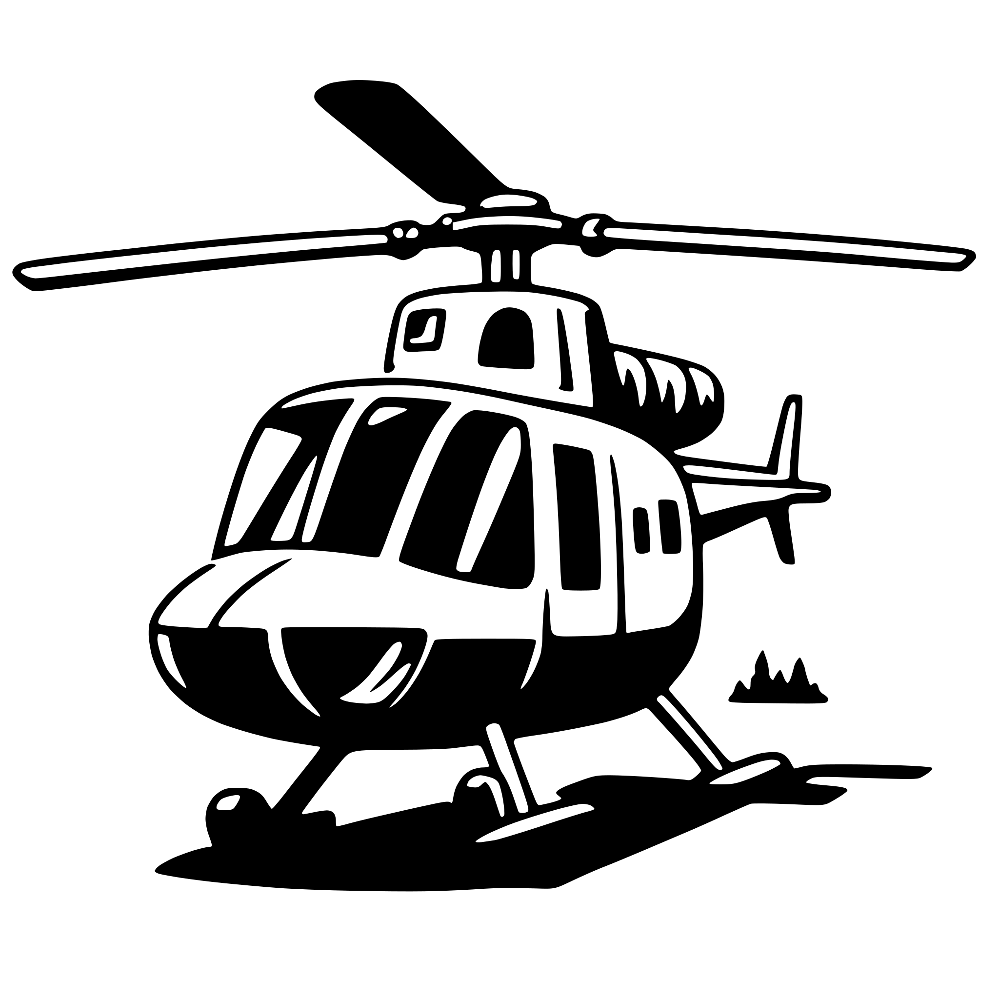 AI-generated SVG of a helicopter