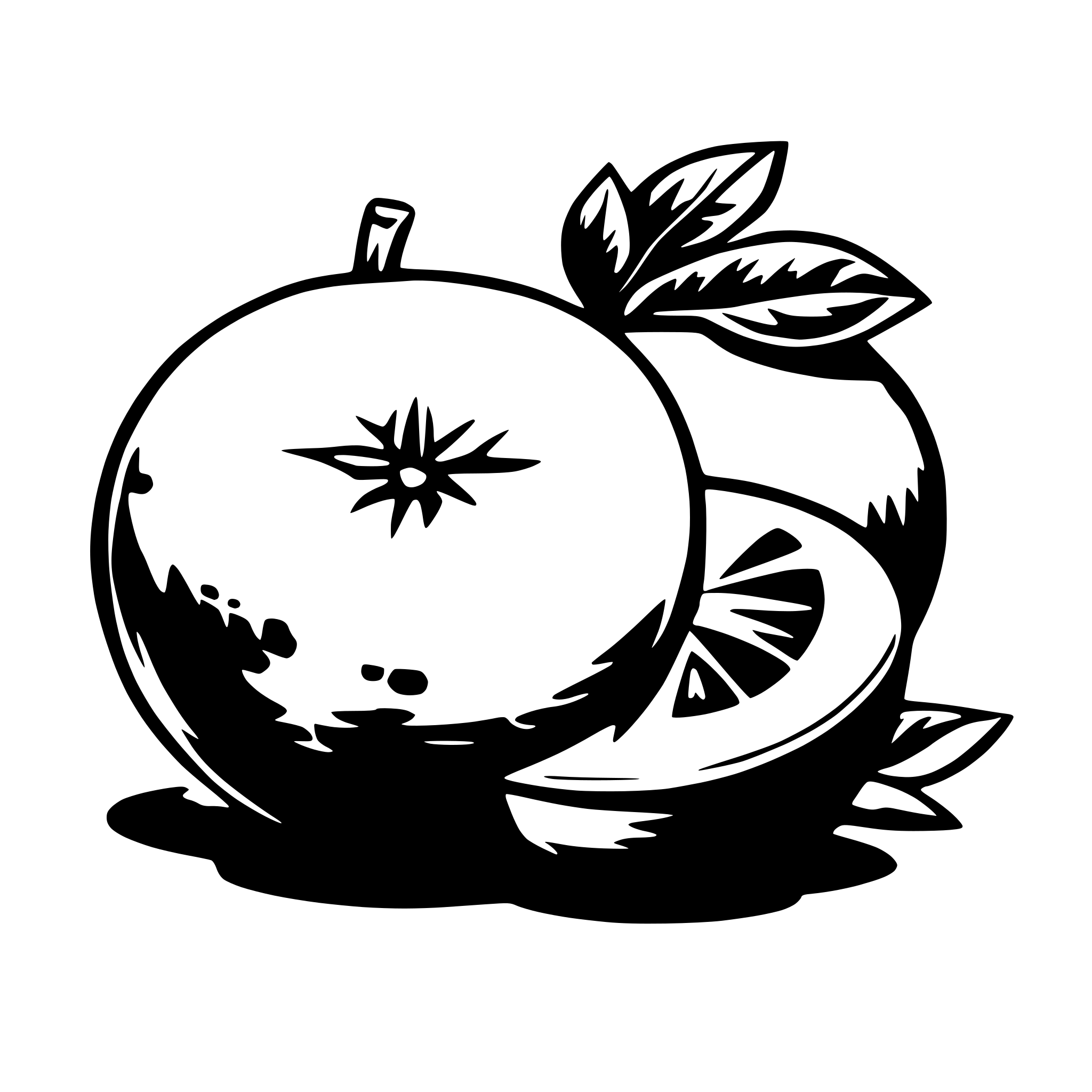AI-generated SVG of 'Orange'