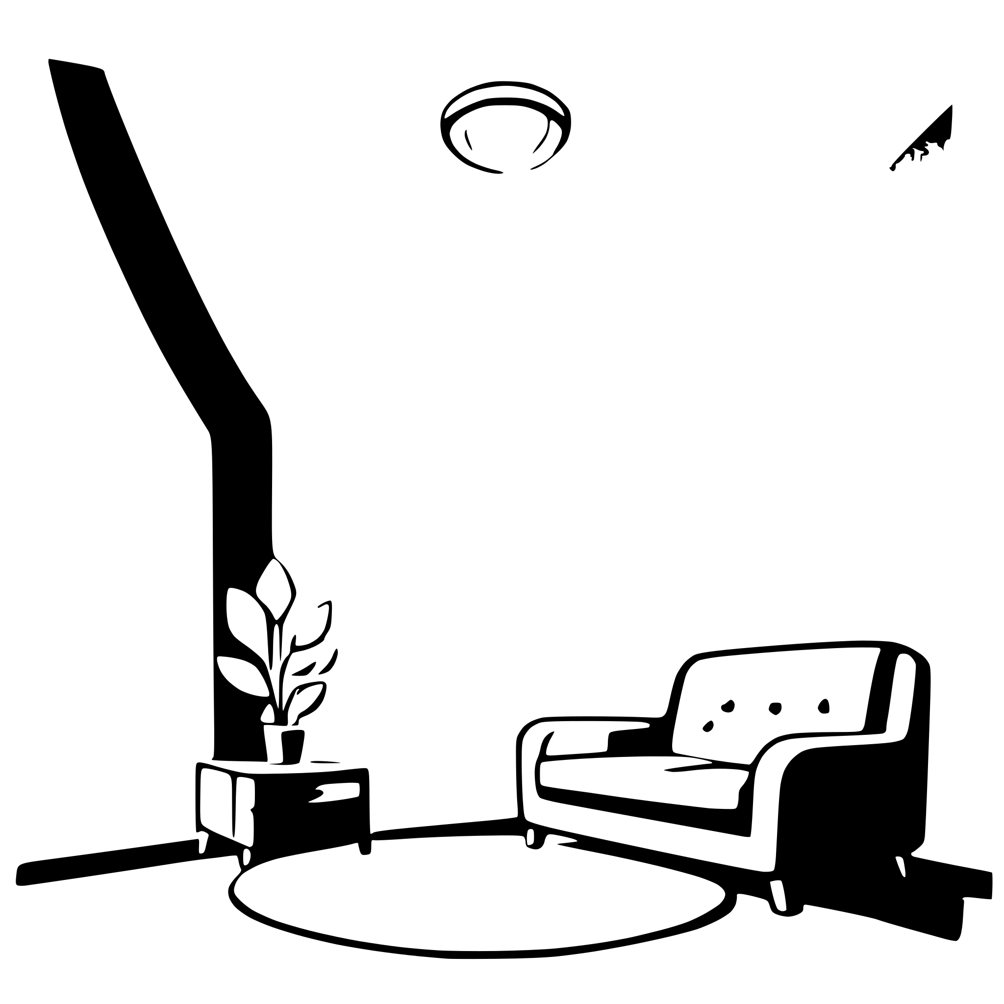 AI-generated SVG of 'spotlight on the ceiling'