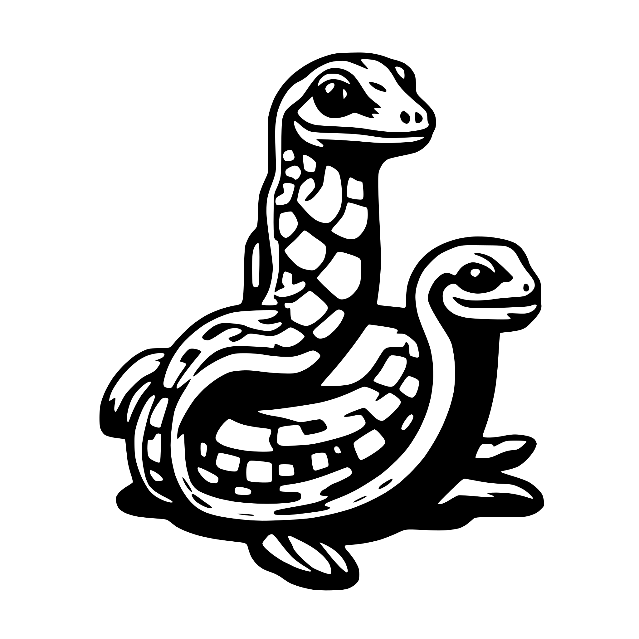 AI-generated SVG of a backend project on python