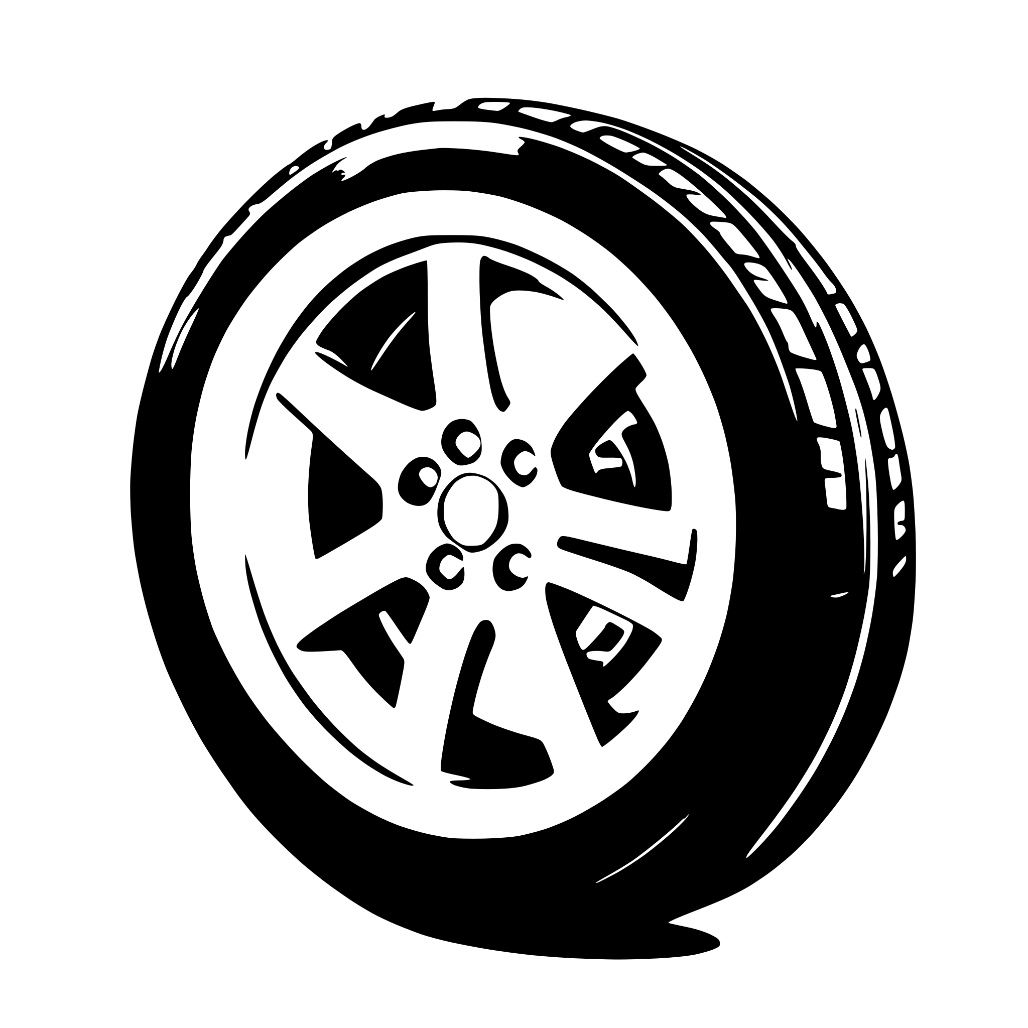 AI-generated SVG of 'car tires'
