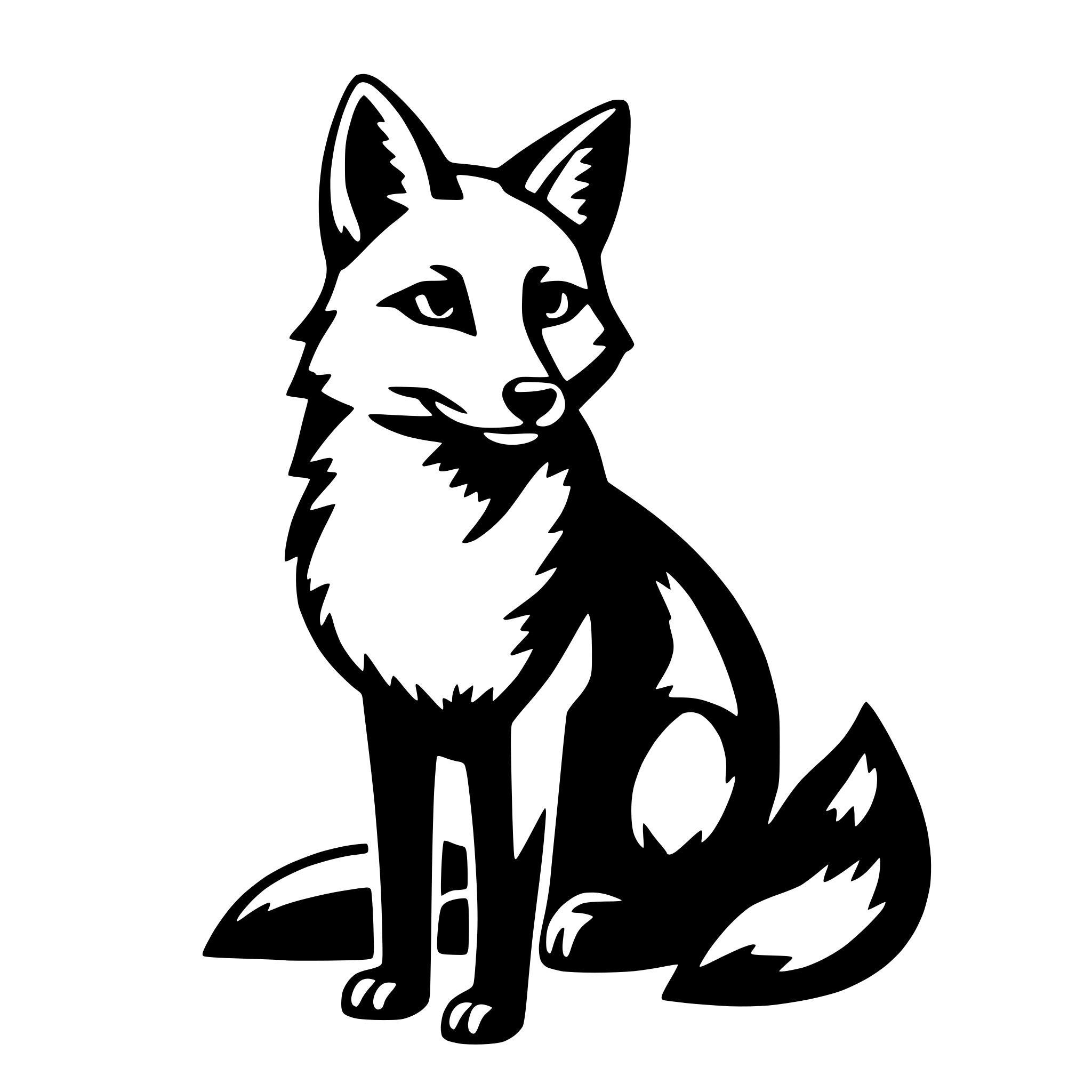 AI-generated SVG of 'fox'