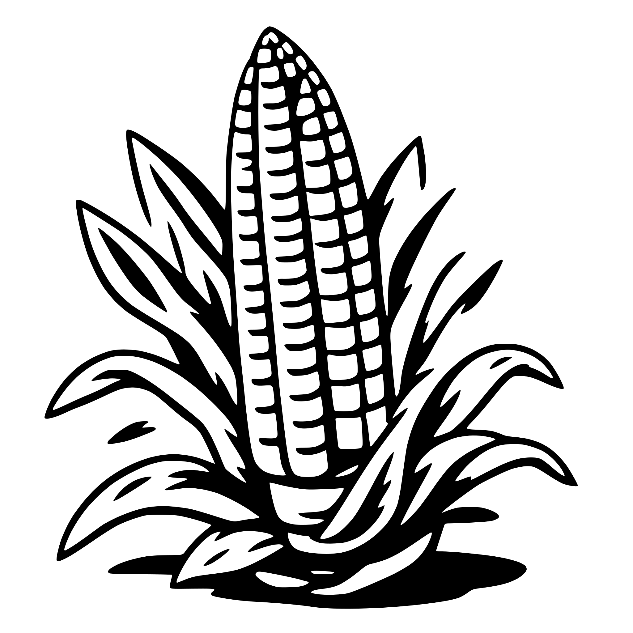 AI-generated SVG of a corn