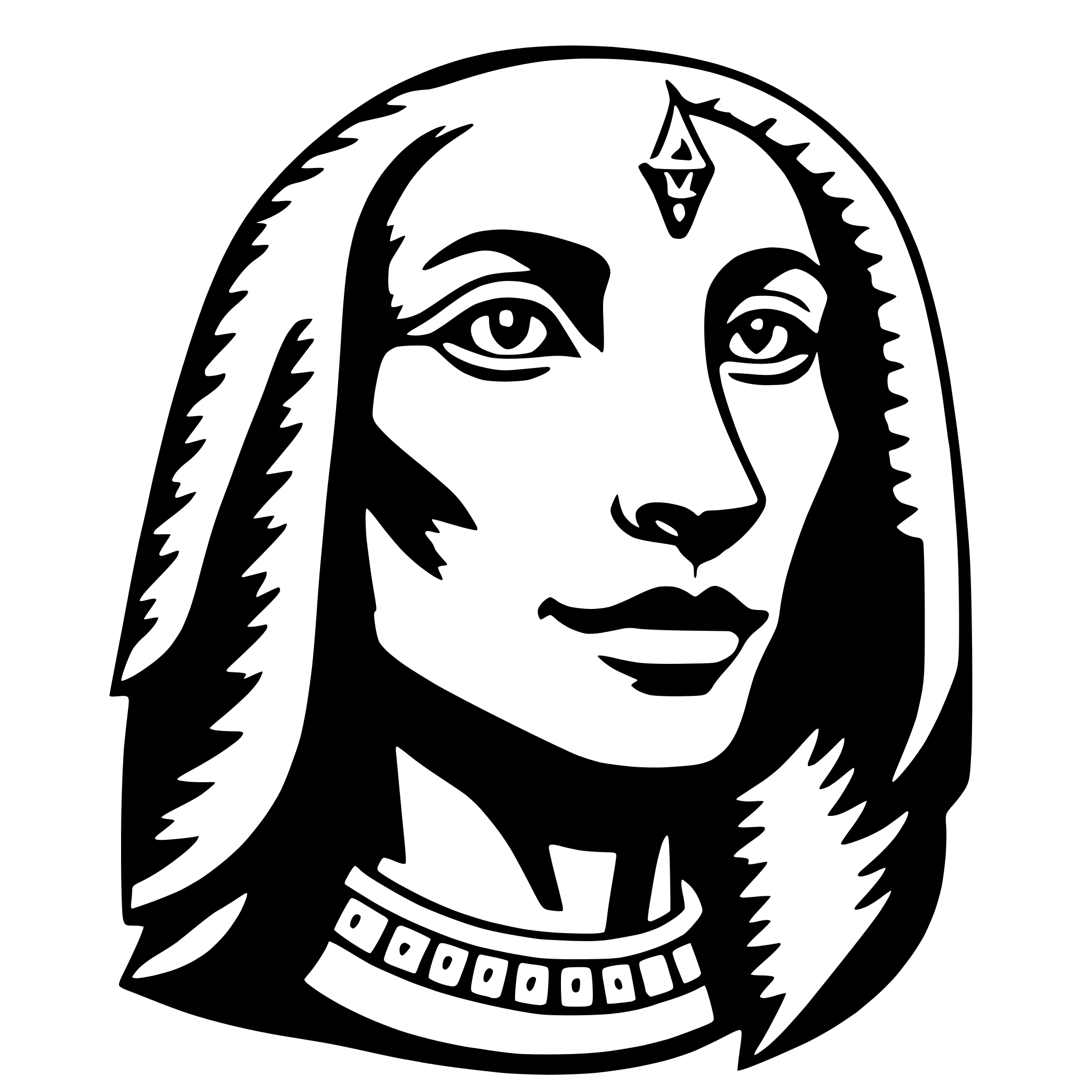 AI-generated SVG of a sekhmet