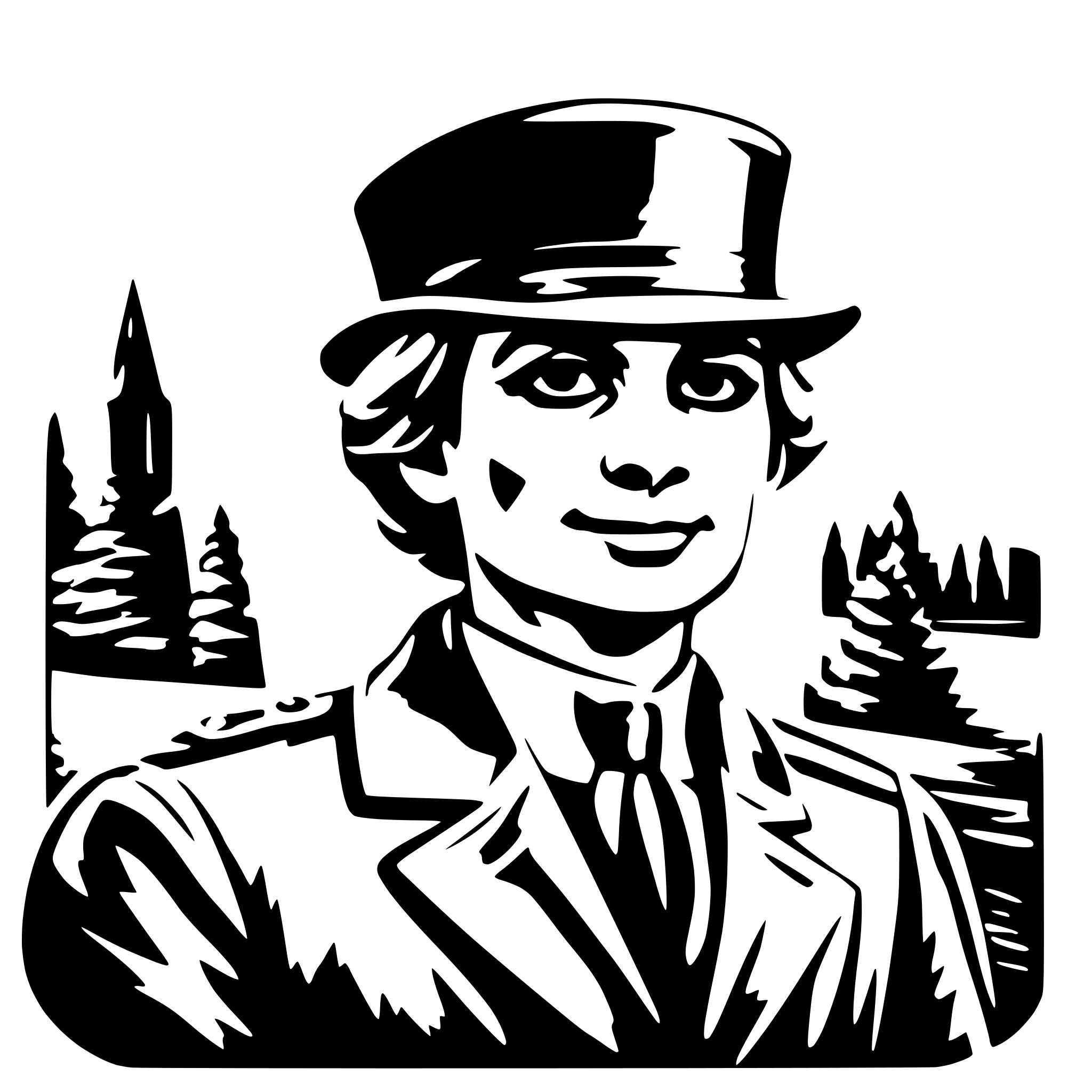 AI-generated SVG of 'peater parker'