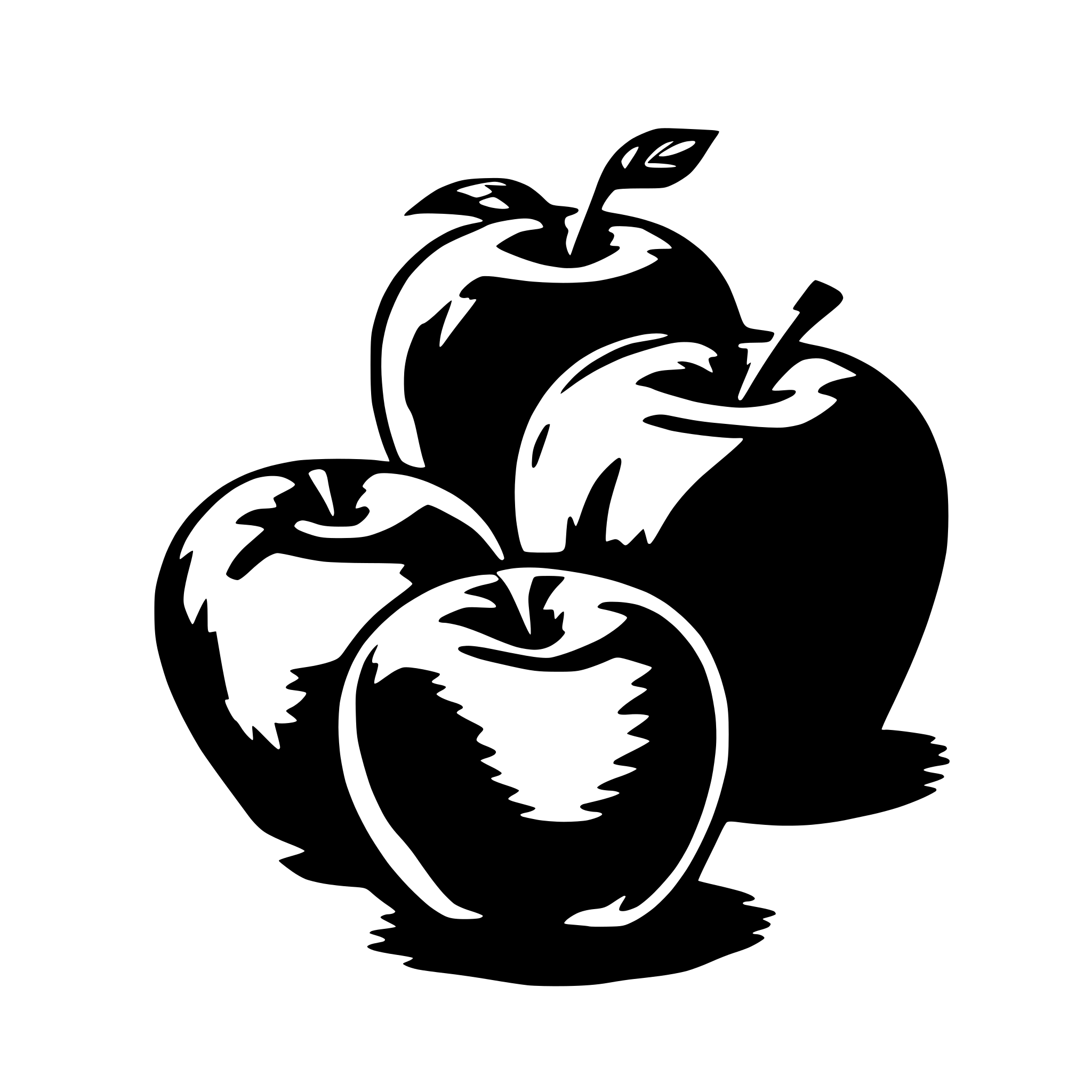AI-generated SVG of '5 red apples'