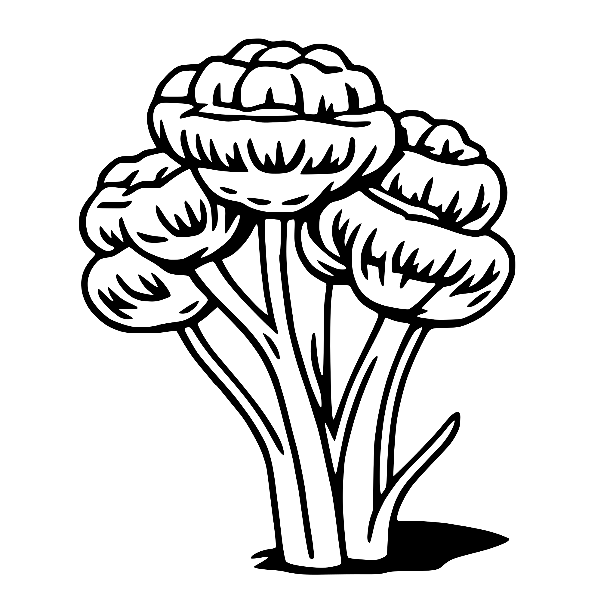 AI-generated SVG of a fennel