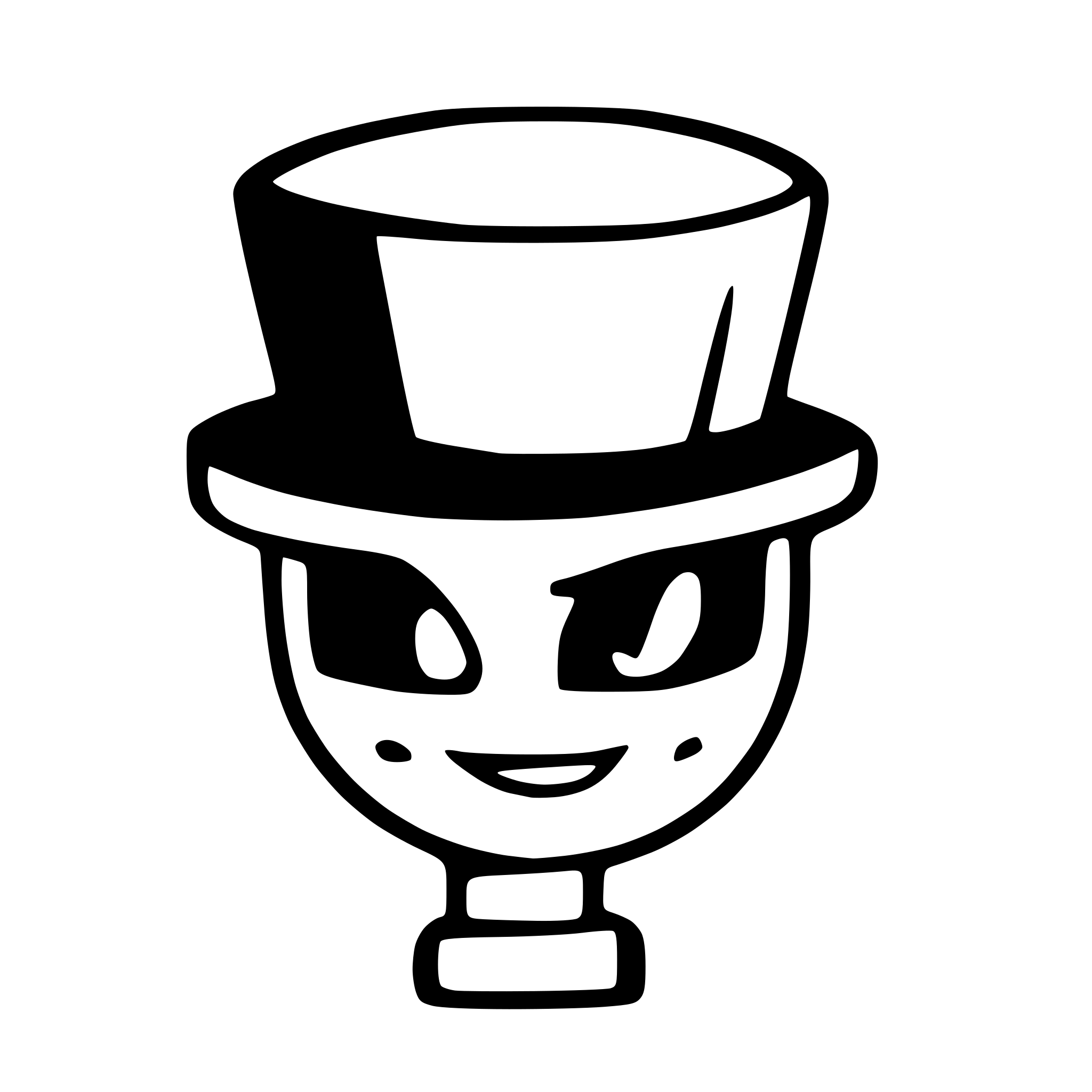 AI-generated SVG of a a smiling robot with a top hat to show that he is rich. Highly stylized.