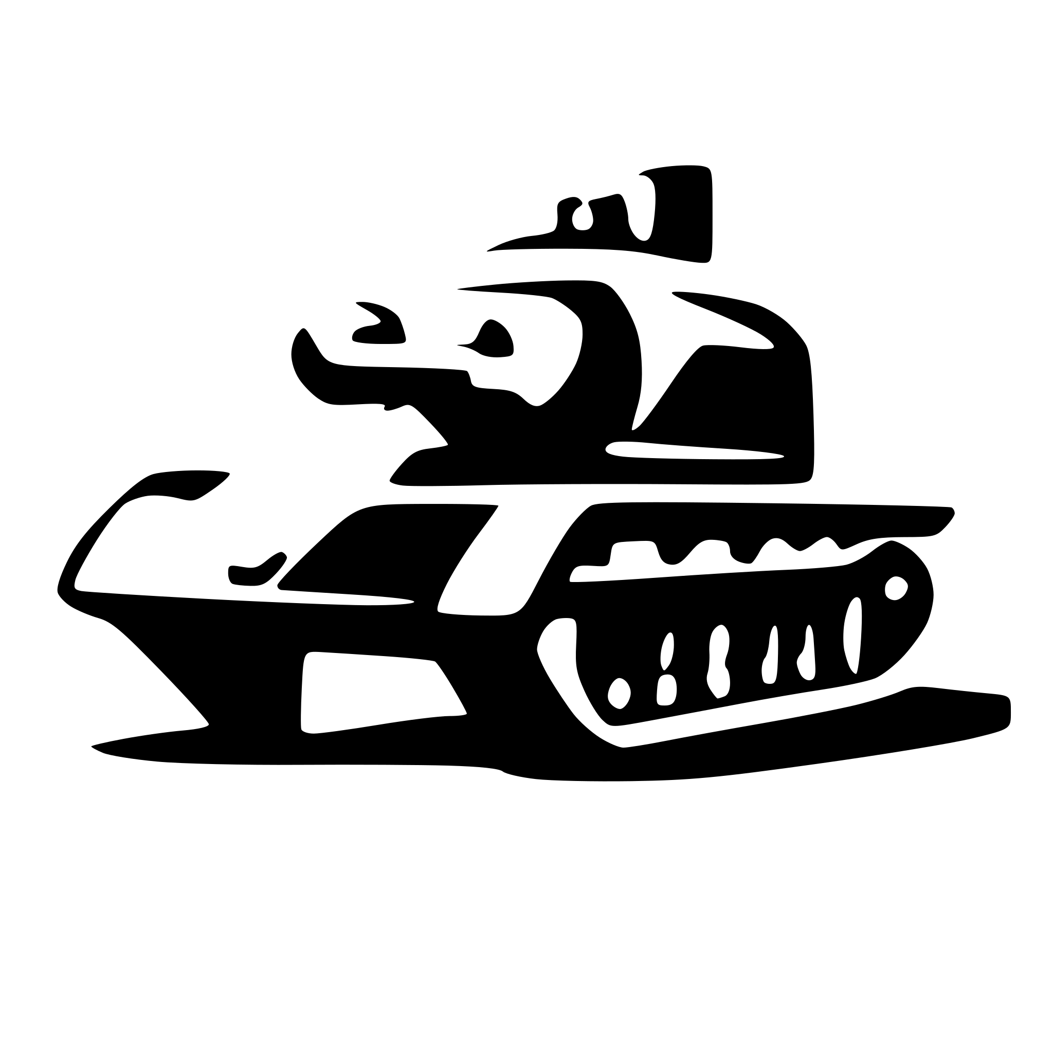 AI-generated SVG of 'A tank, side'