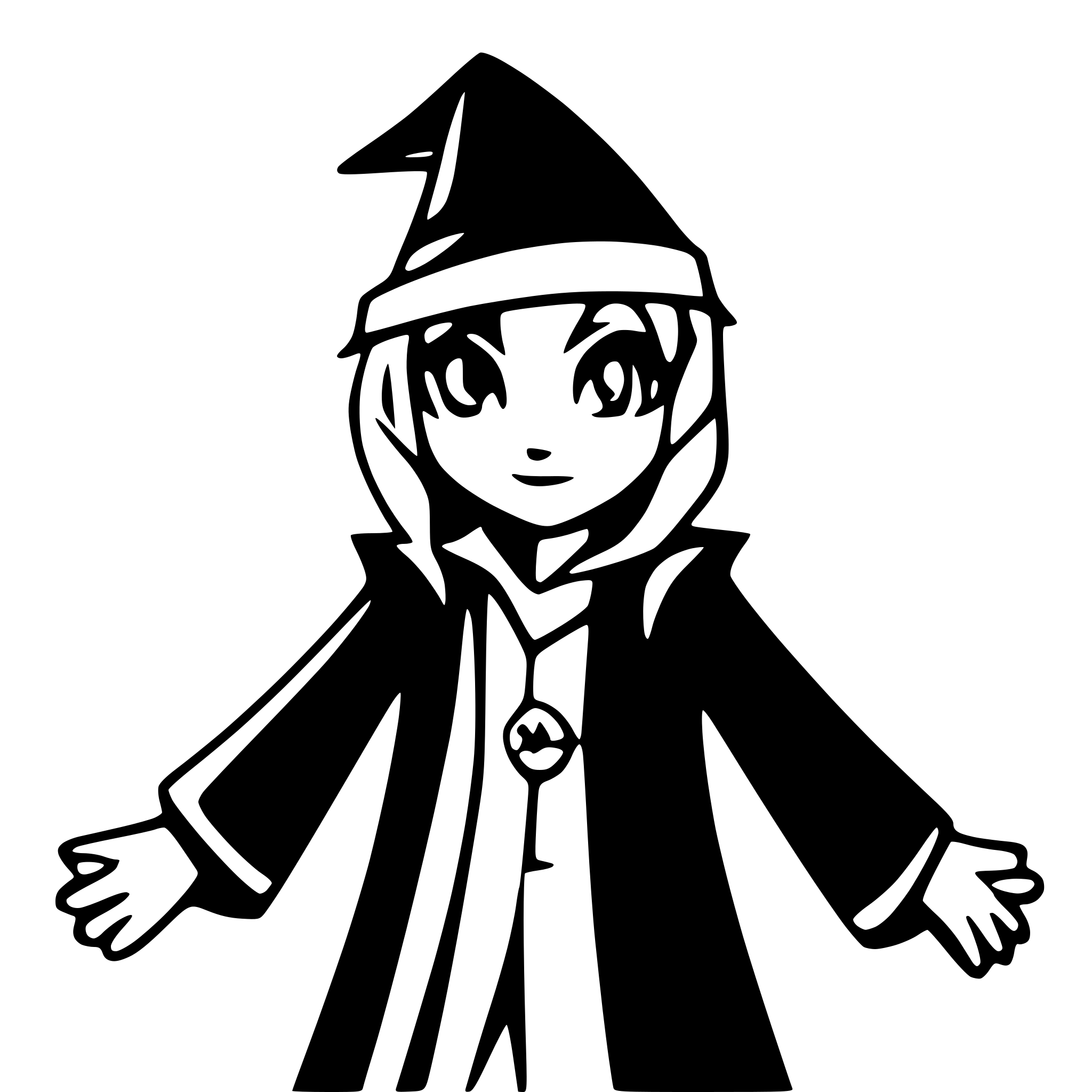 AI-generated SVG of 'caricature of a wizard pokemon'