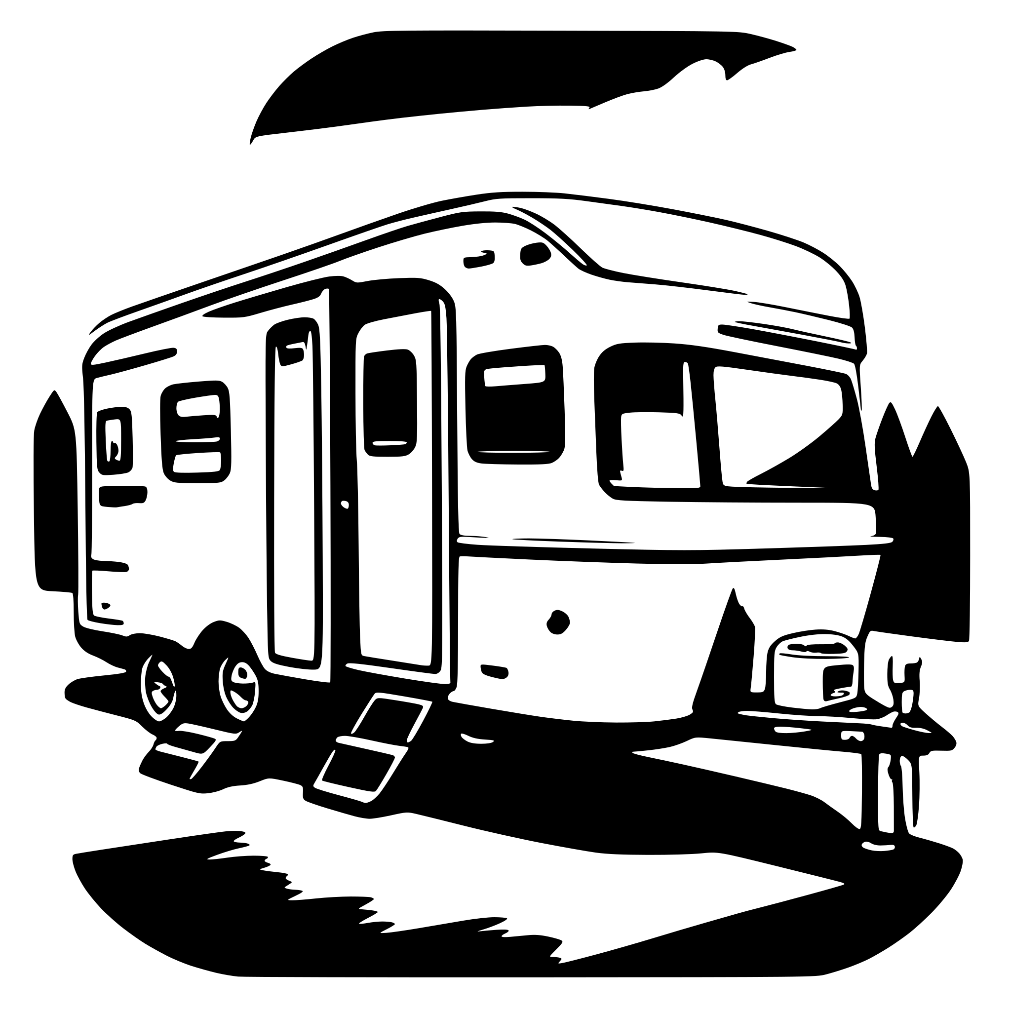 AI-generated SVG of 'RV Trailer'