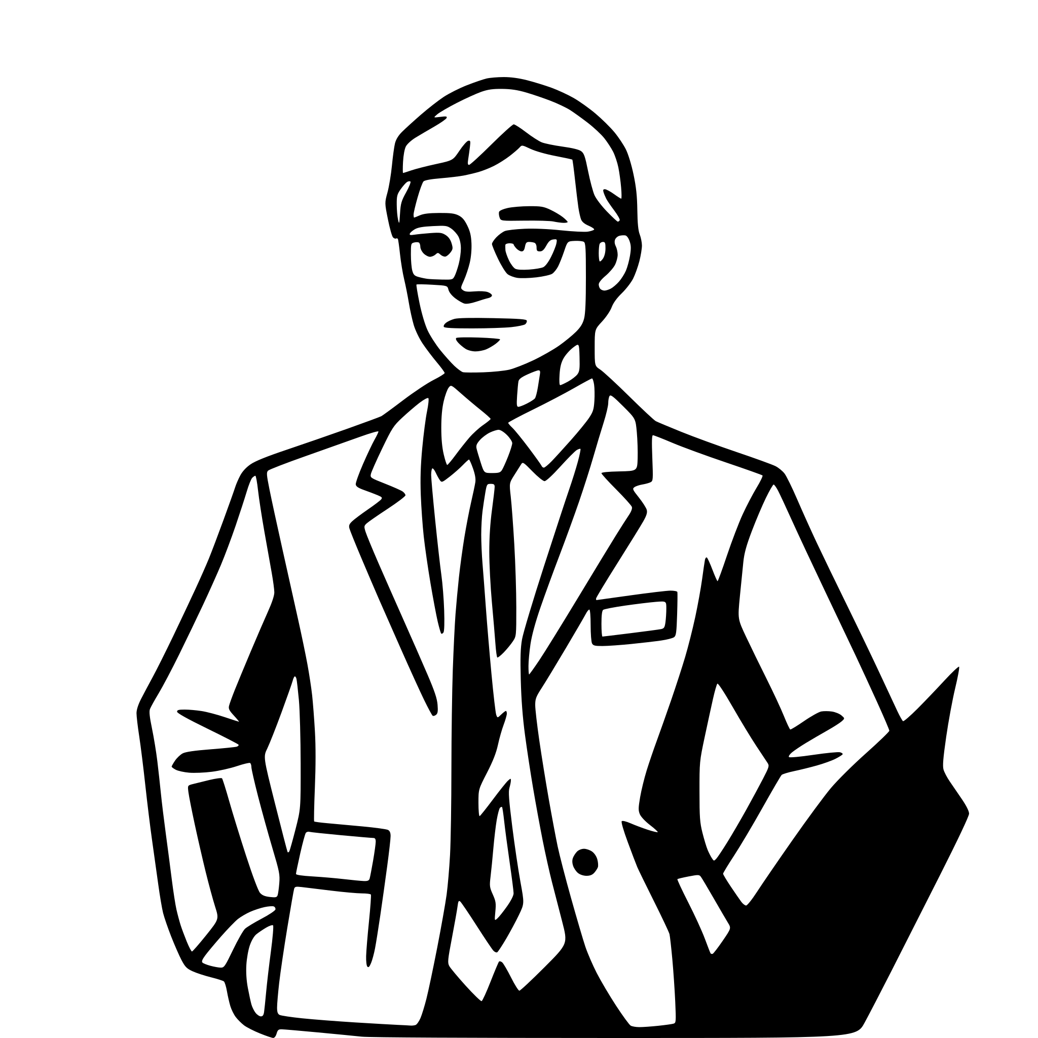 AI-generated SVG of a A doodle-style line art of a business executive man standing under the sun, sweating, with visible heat waves rising, wiping his forehead with a handkerchief; simple monochrome outline, minimal detail, clear smooth paths, no fill colors, on white background, optimized for SVG animation.