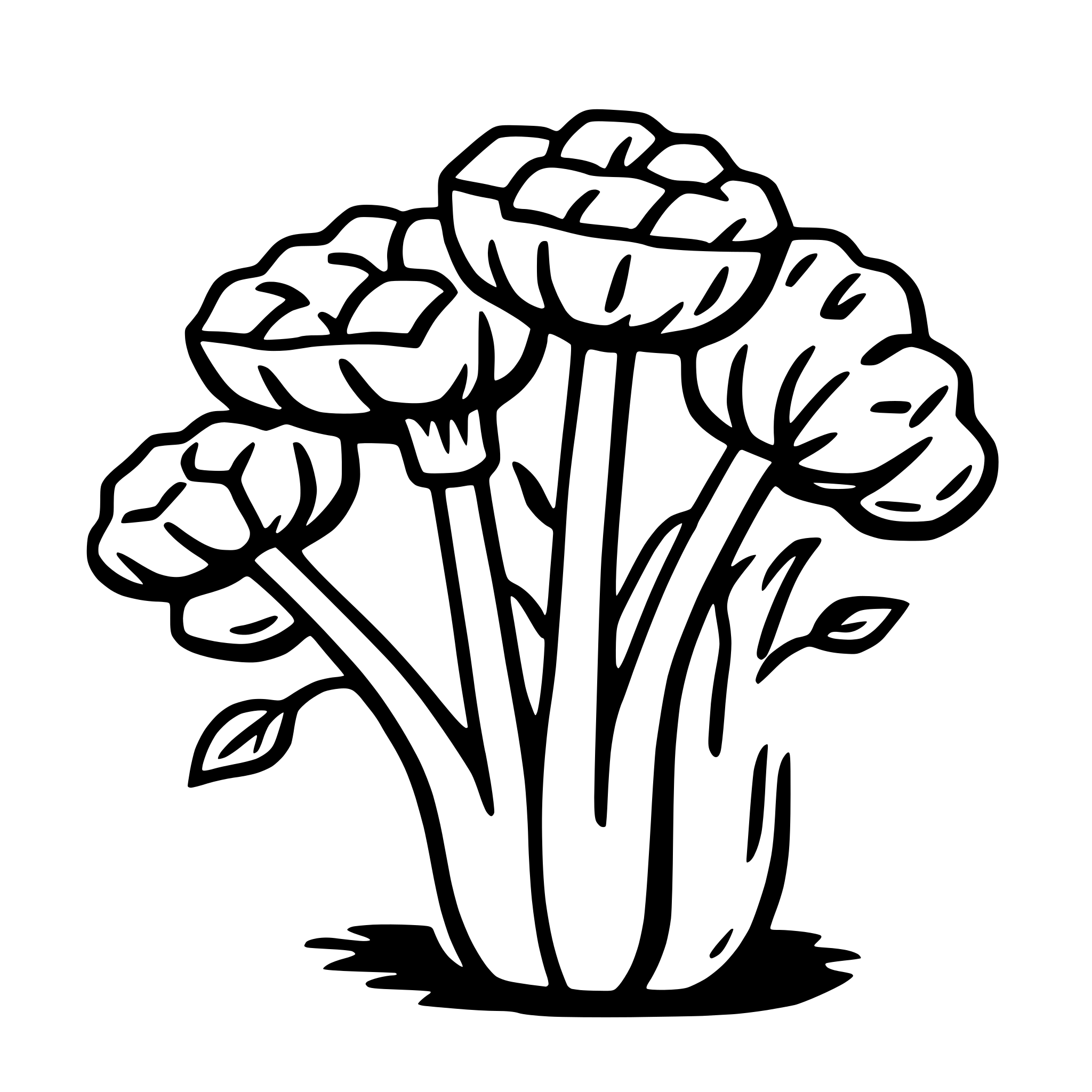 AI-generated SVG of a fennel