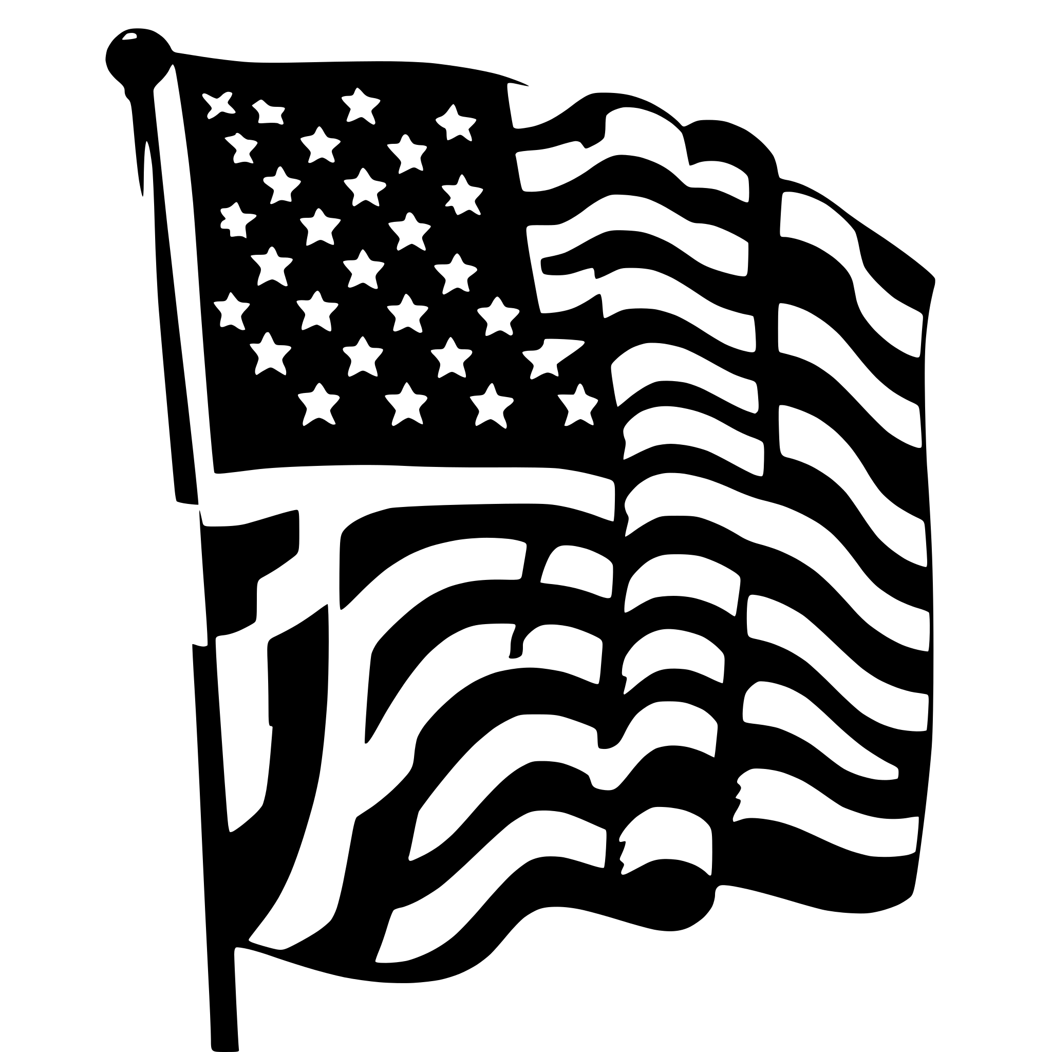AI-generated SVG of 'USA Flag'