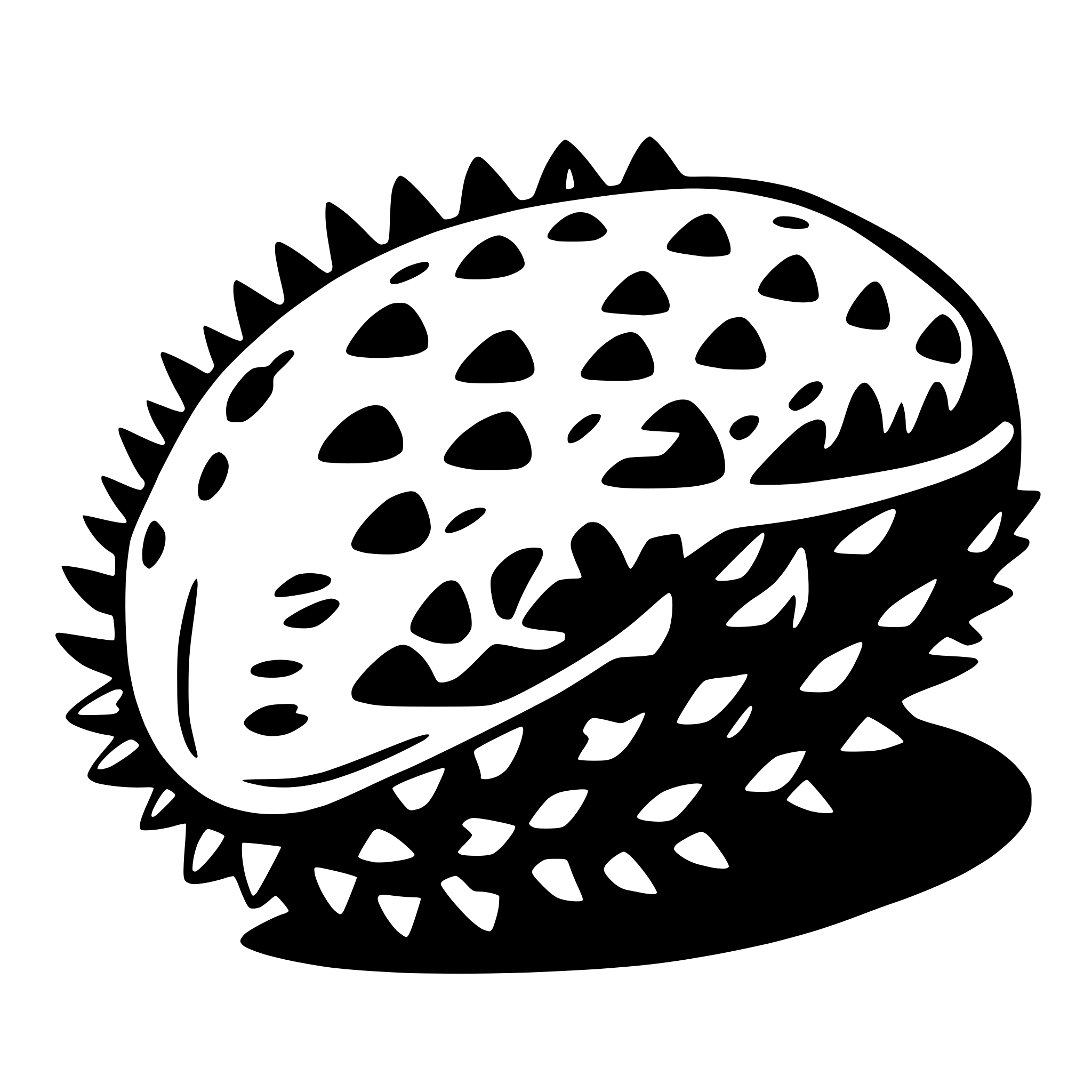 AI-generated SVG of 'durian'