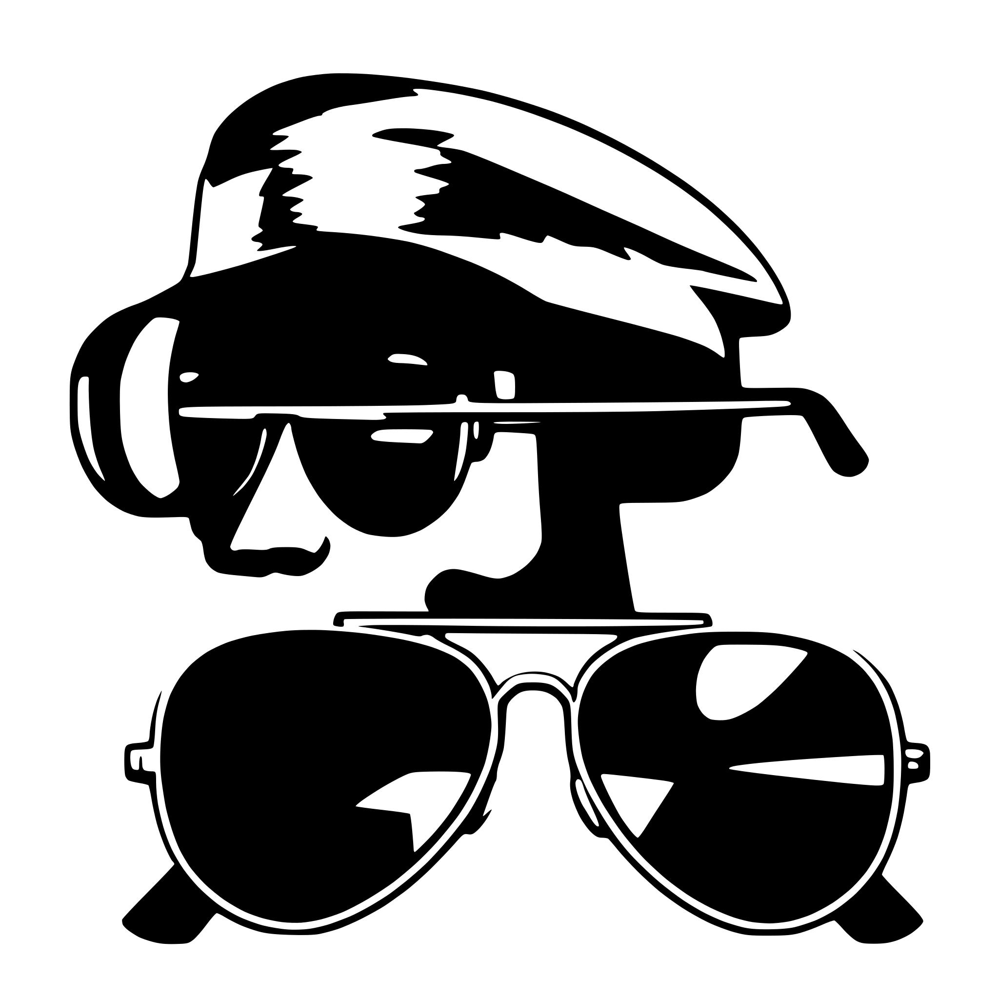 AI-generated SVG of a aviator sunglasses