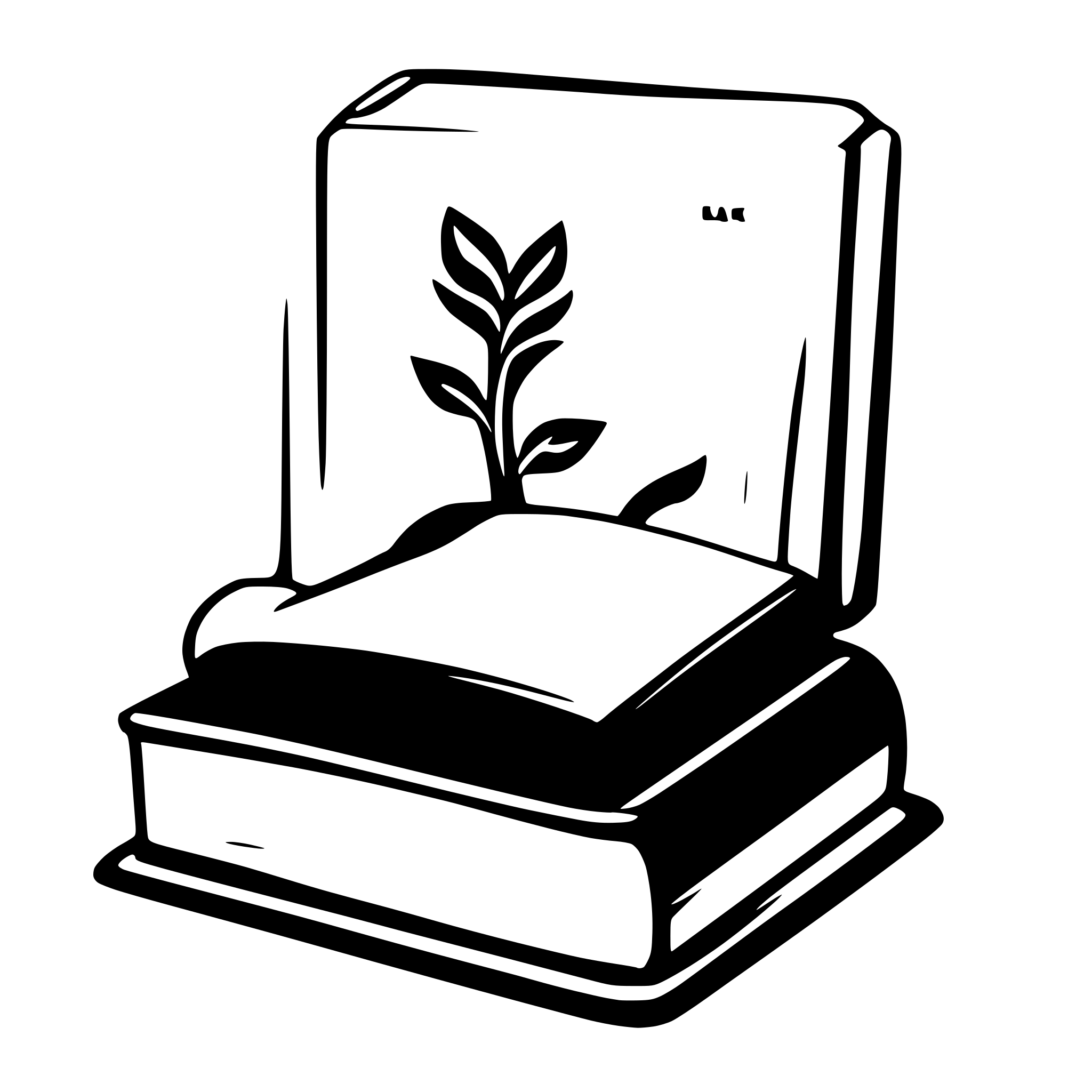 AI-generated SVG of a logo solid book exam