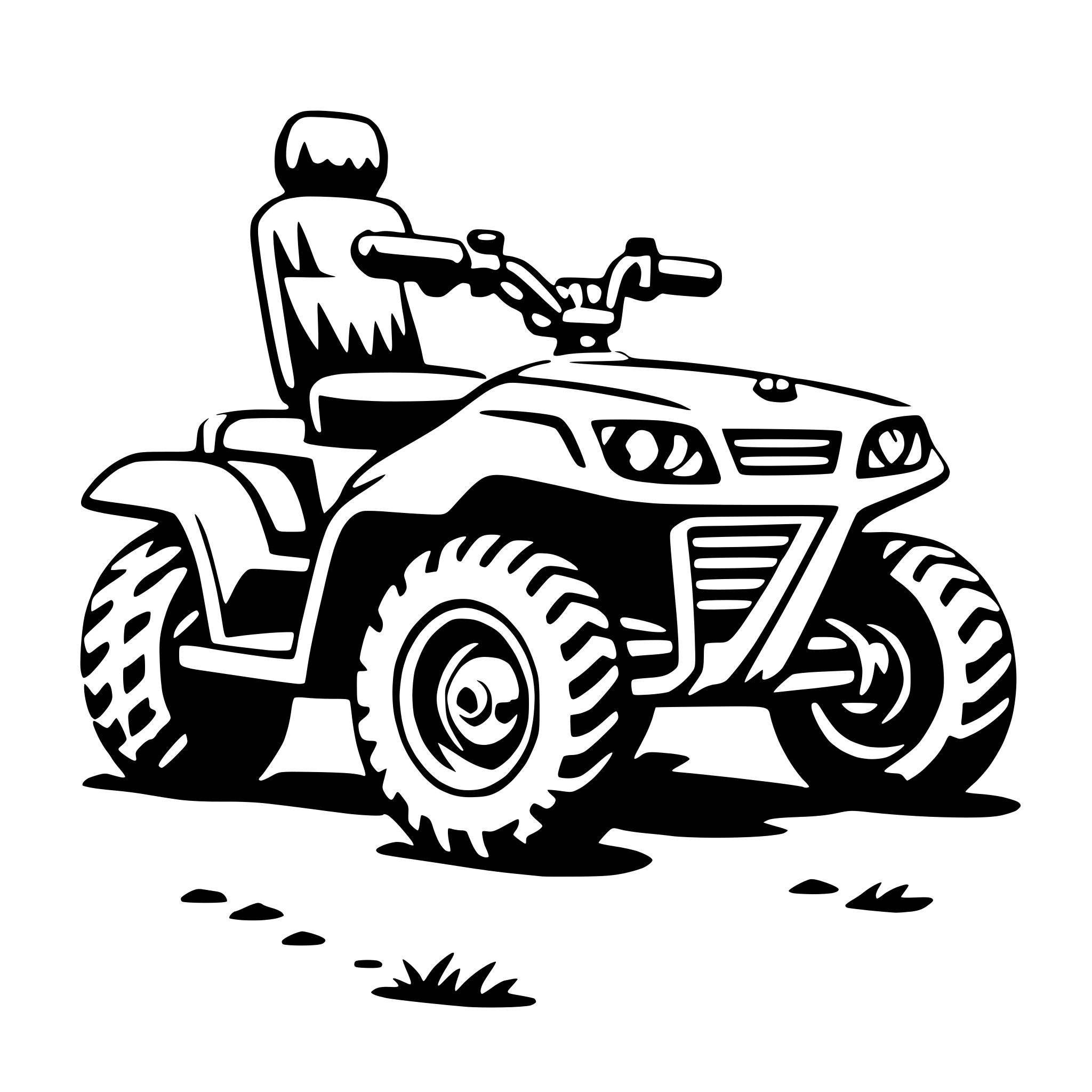AI-generated SVG of a all-terrain vehicle (atv)