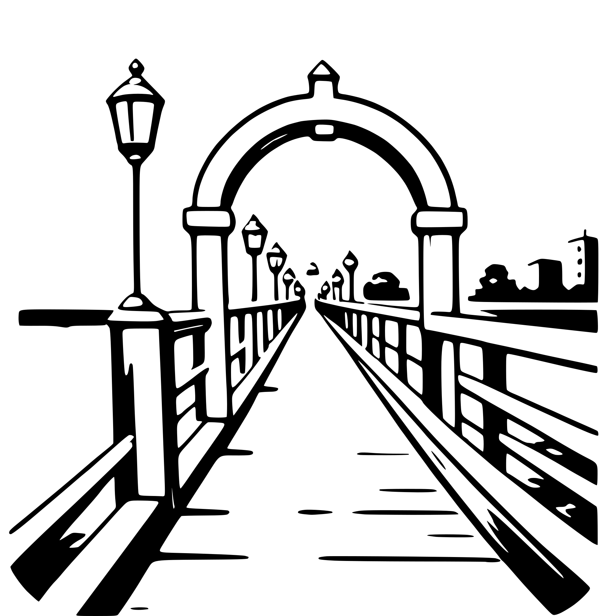 AI-generated SVG of 'love lock bridge'