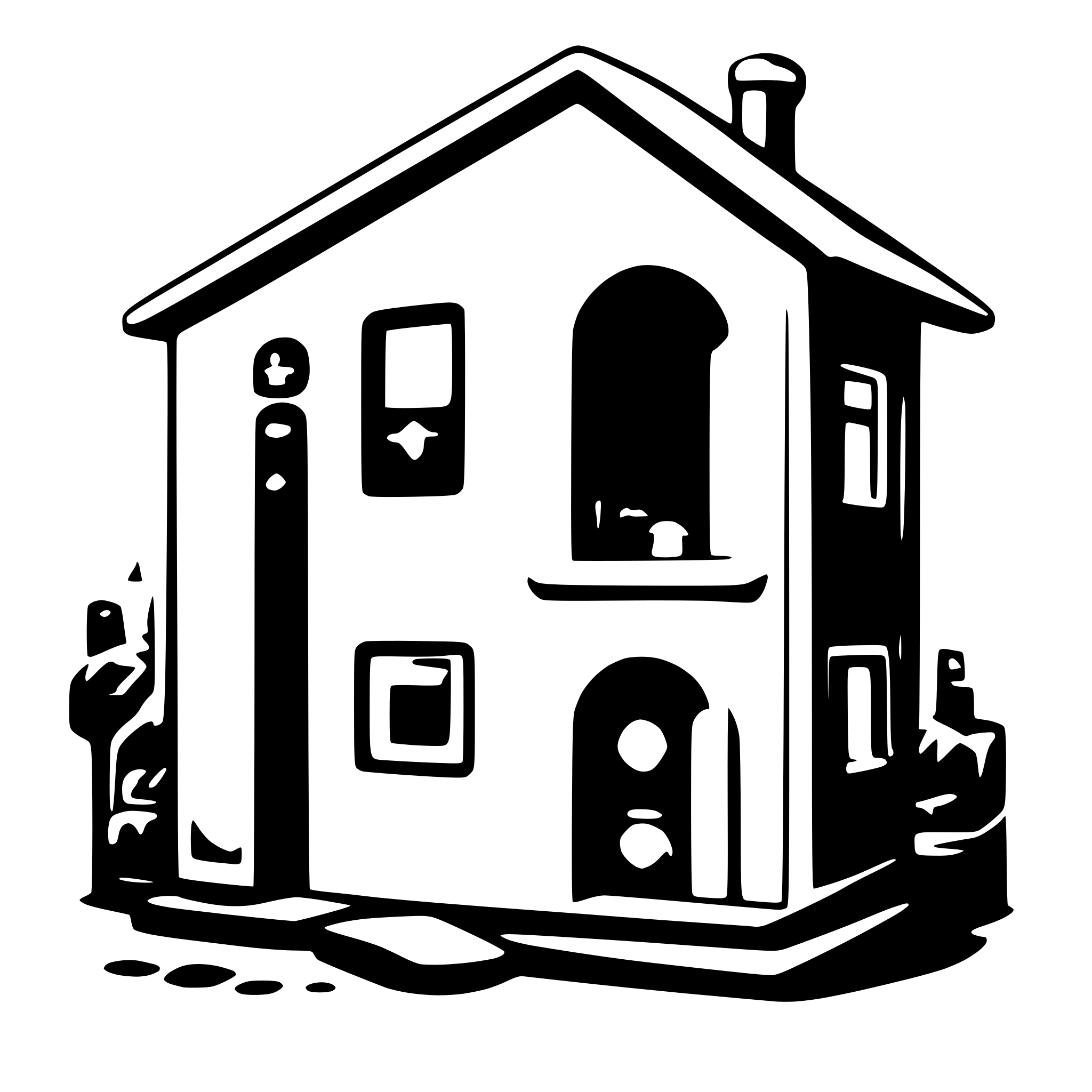AI-generated SVG of a domotic, home, automatic
