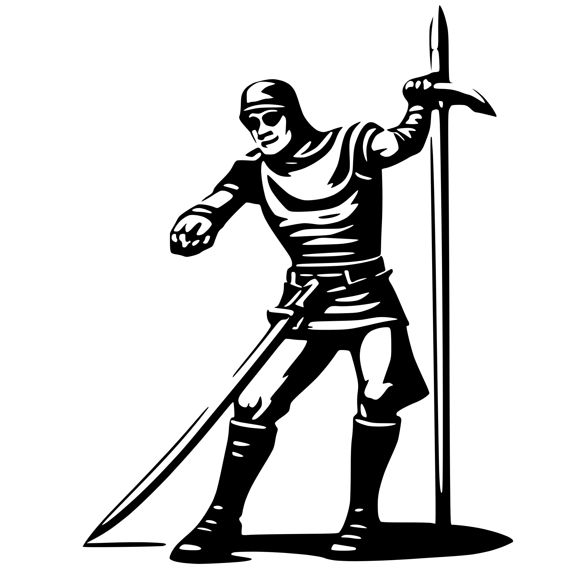 AI-generated SVG of 'Executioner pulling lever'