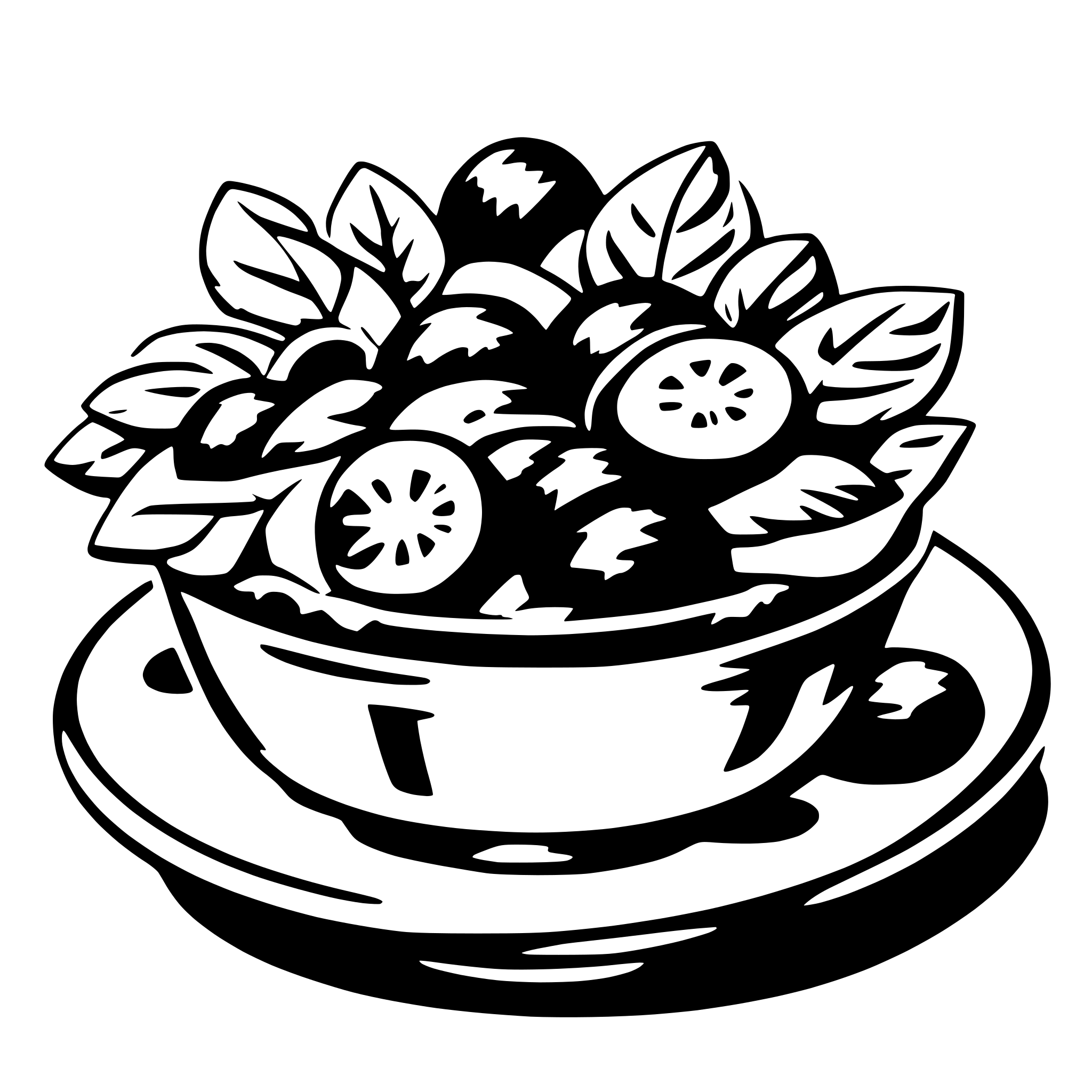 AI-generated SVG of 'salad'
