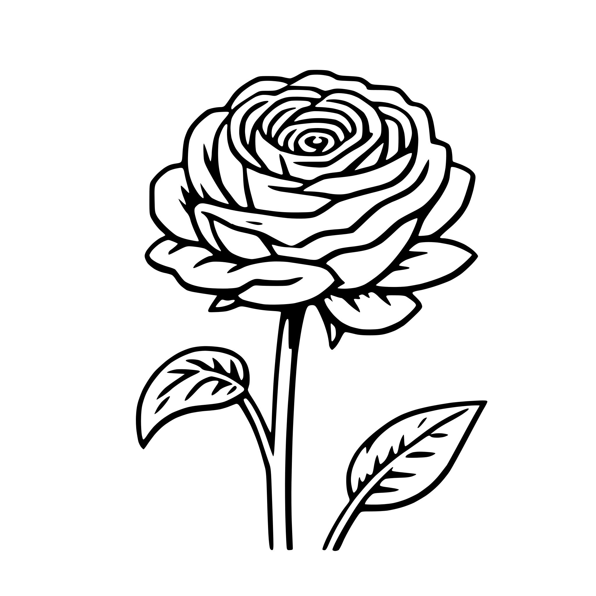 AI-generated SVG of a ranunculus