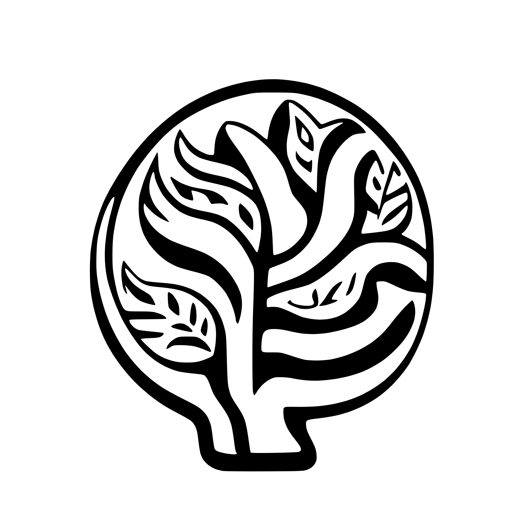 AI-generated SVG of a kolorowy pingwin
