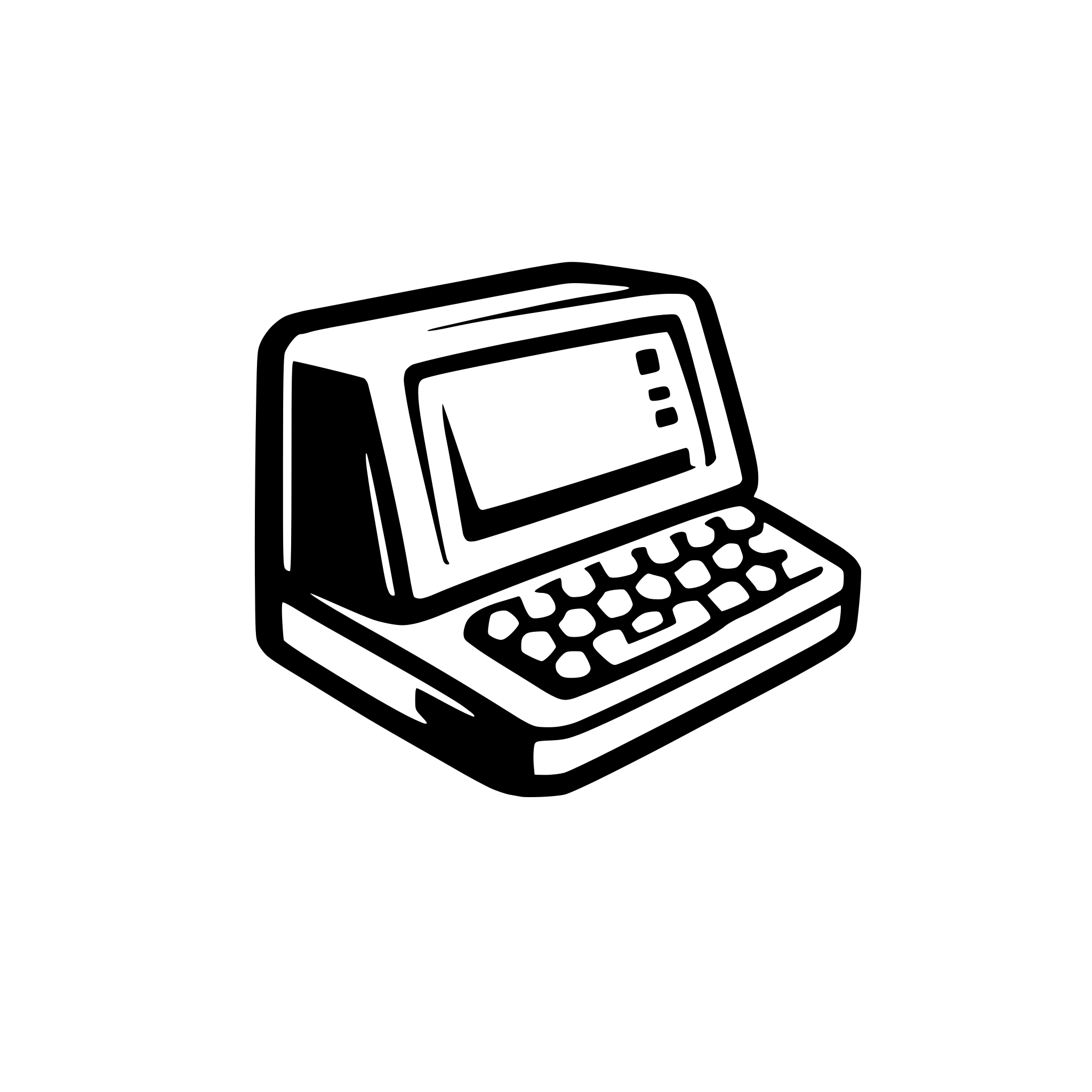 AI-generated SVG of a old computer