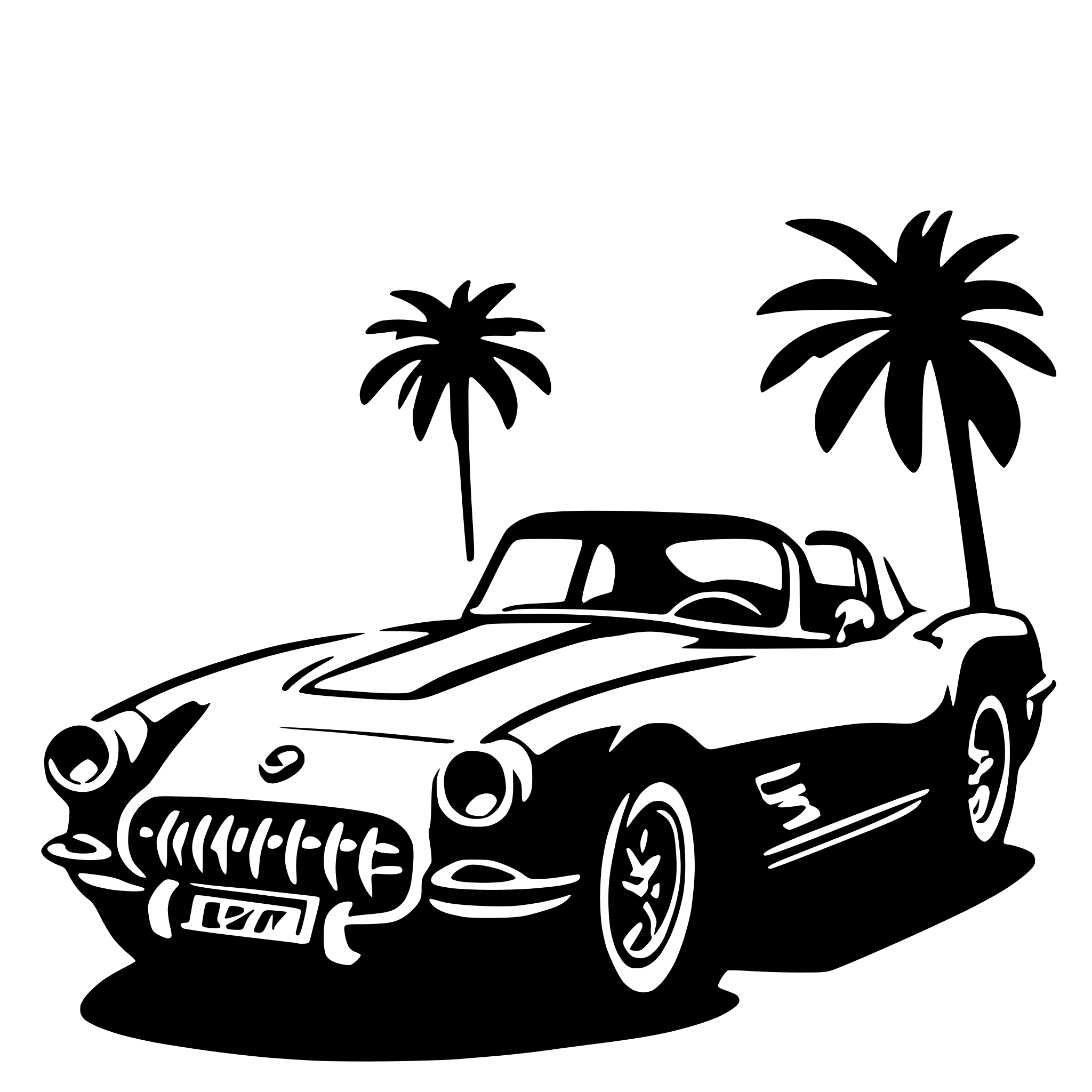 AI-generated SVG of a 1957 Corvette