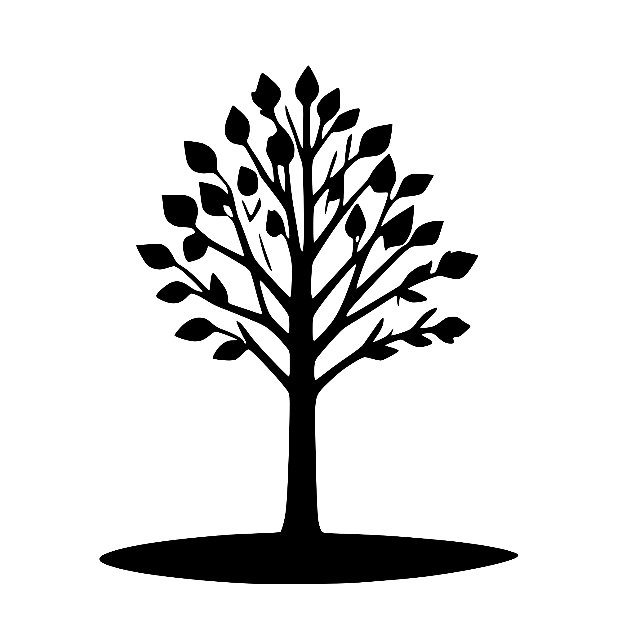 AI-generated SVG of a 4 silhouette of a winter tree. 4 Jahreszeiten AI-generated SVG of a 4 silhouette of a winter tree. 4 Jahreszeiten