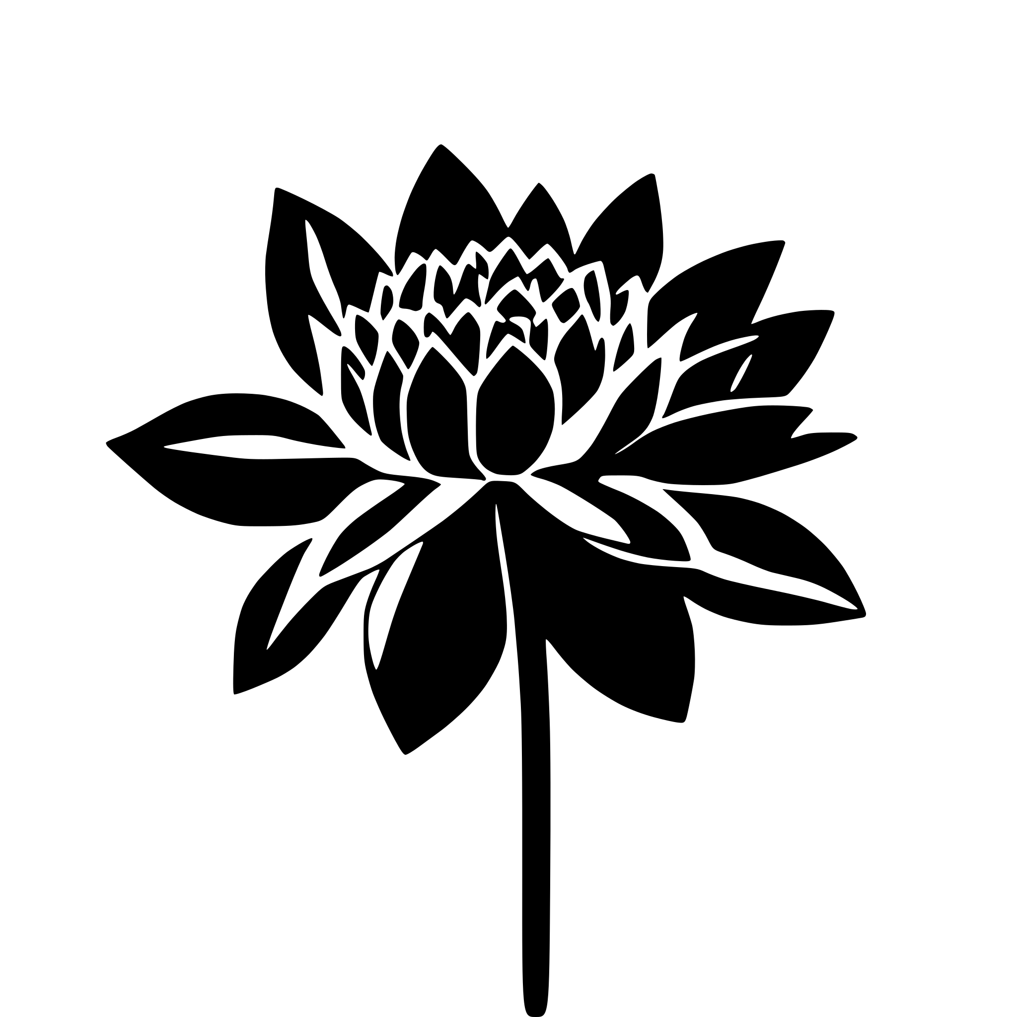 AI-generated SVG of a Dahlia flower