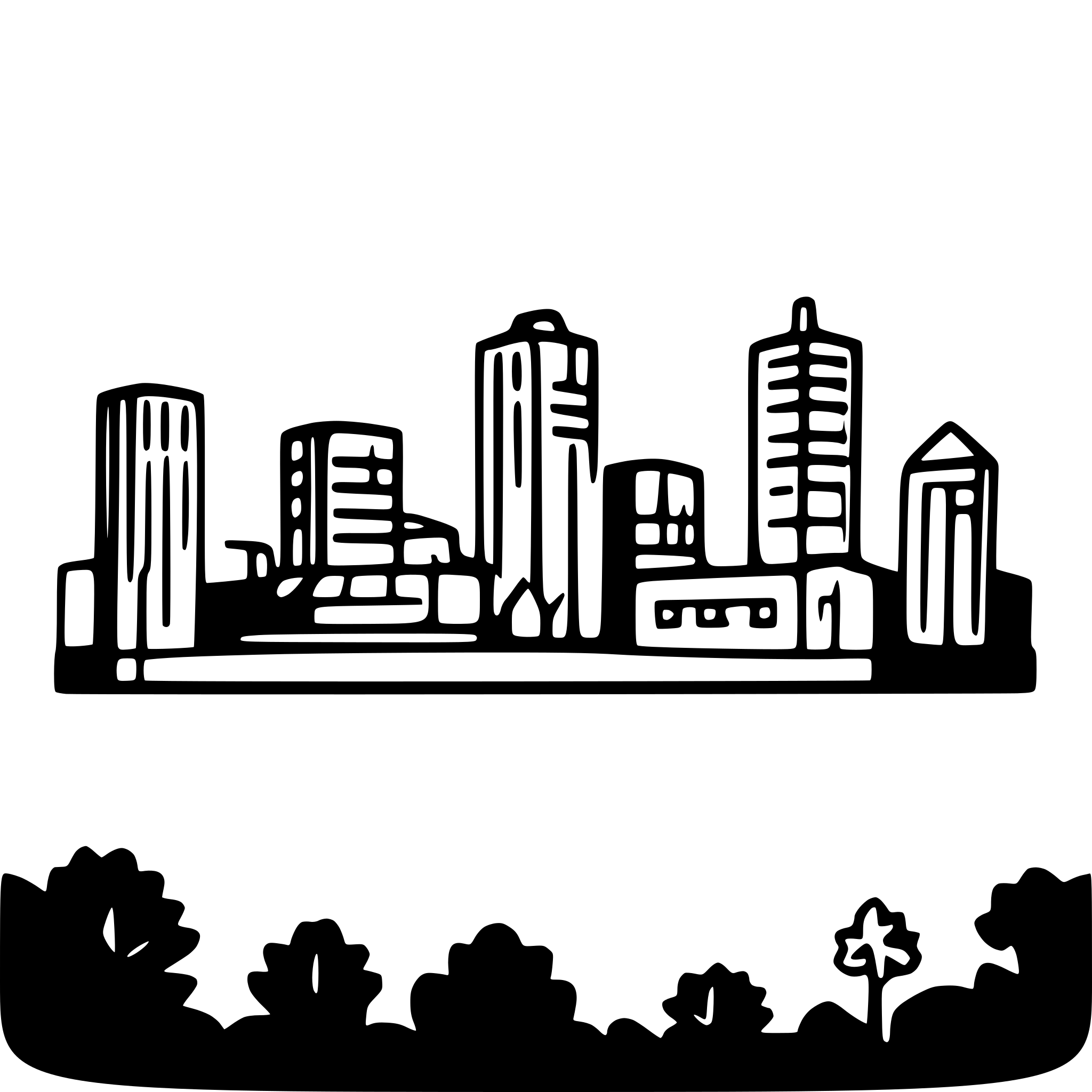 AI-generated SVG of a Newark skyline in a minimalist line-art vector style. AI-generated SVG of a Newark skyline in a minimalist line-art vector style.