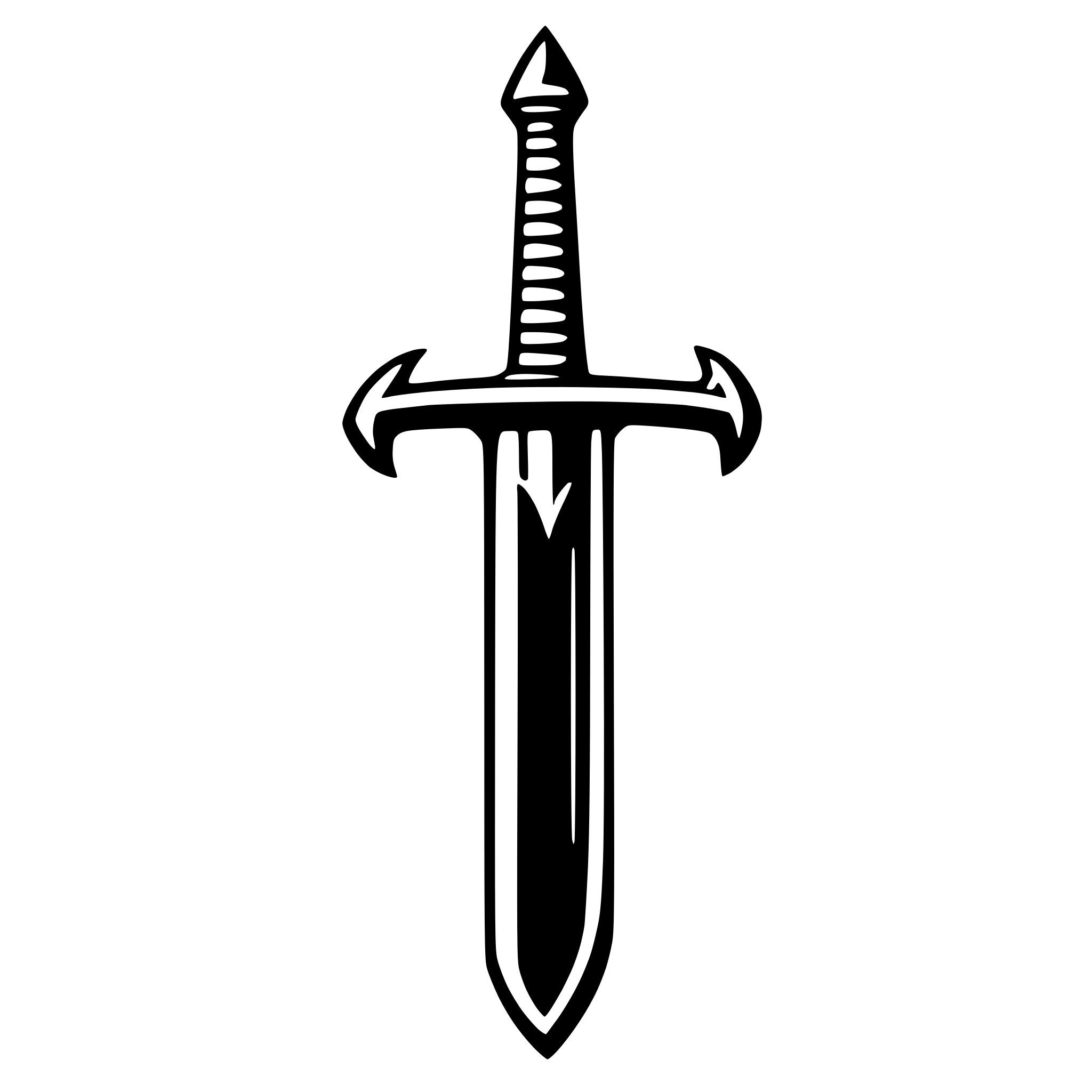 AI-generated SVG of a sword