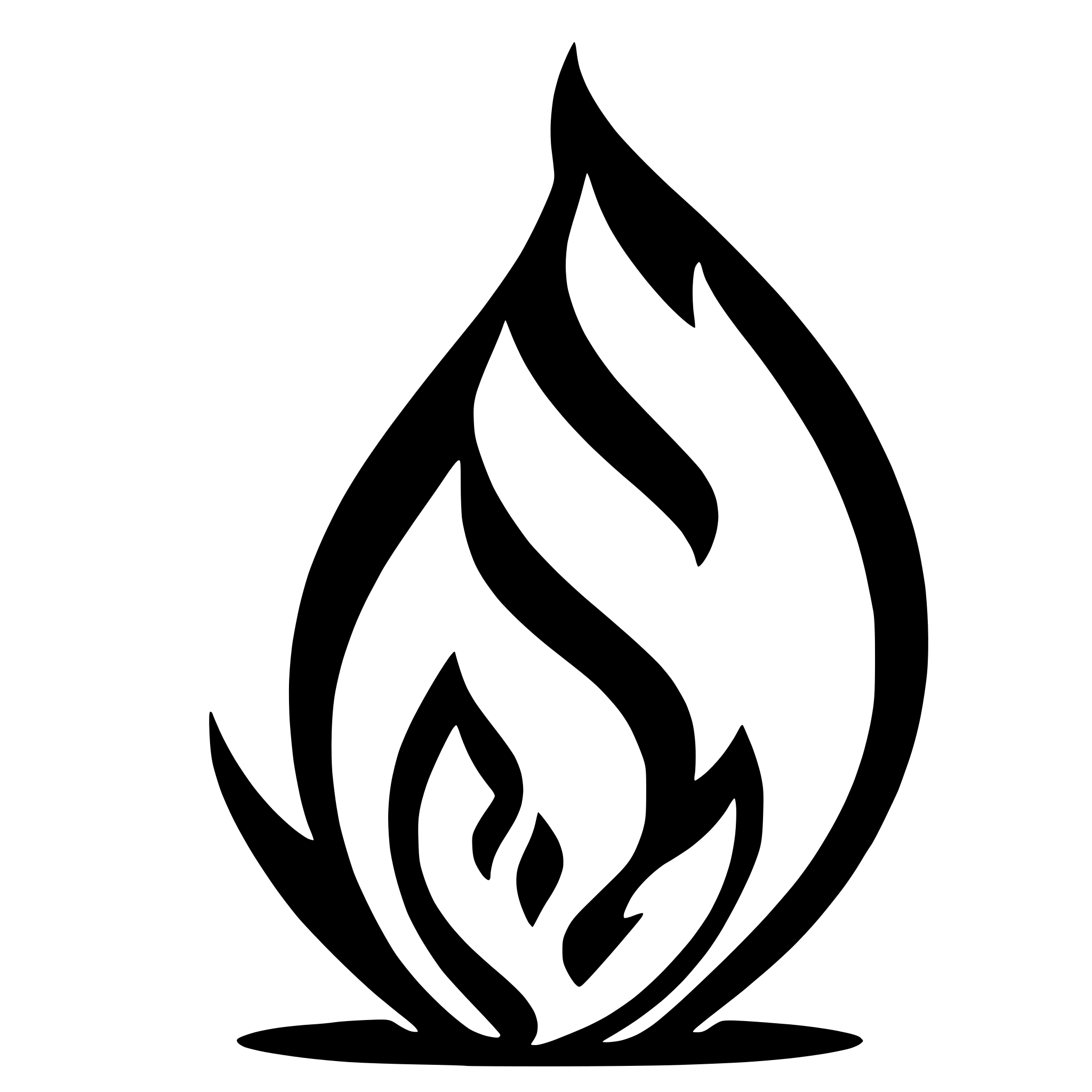 AI-generated SVG of 'minimal fire with plain detail'