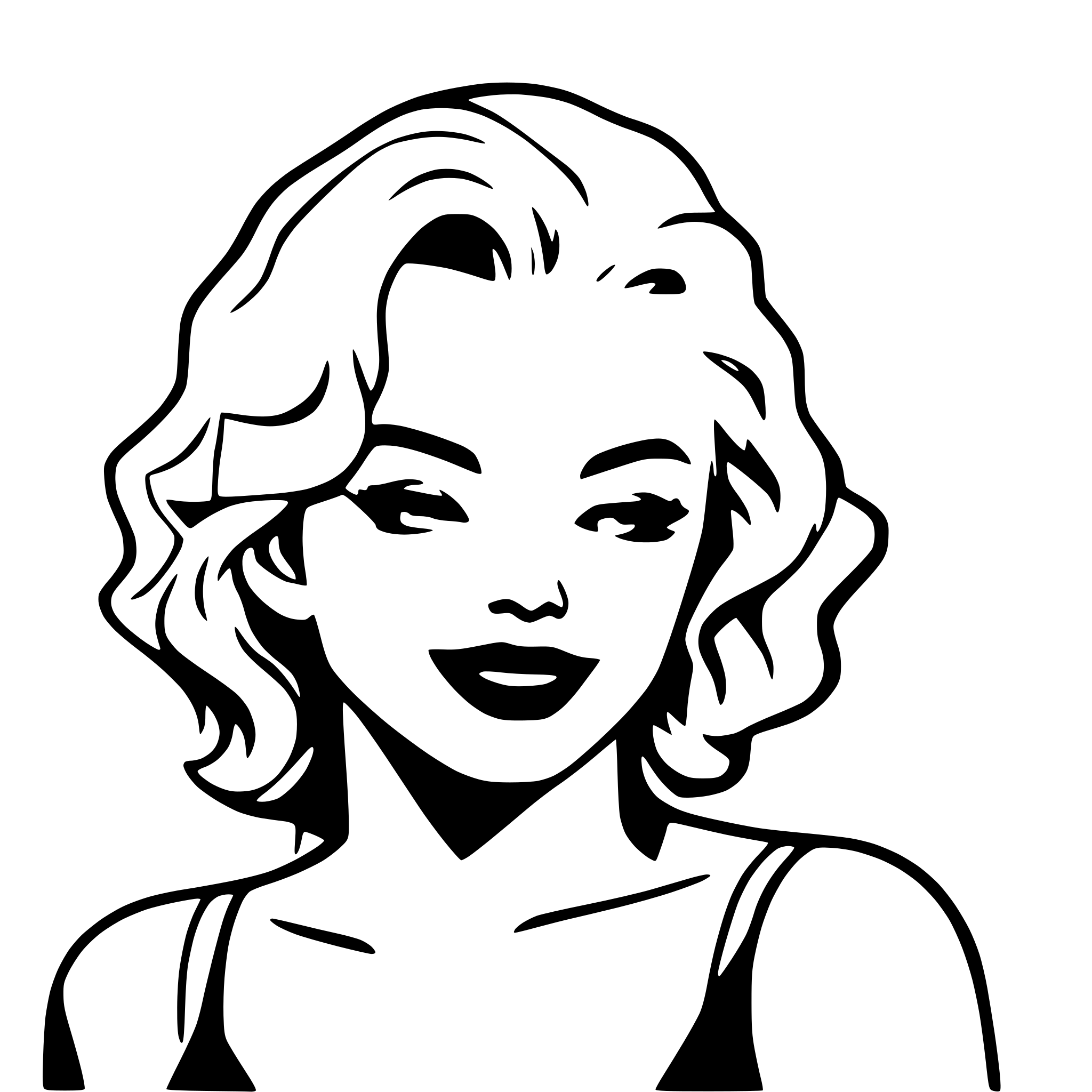 AI-generated SVG of a Marilyn Monroe