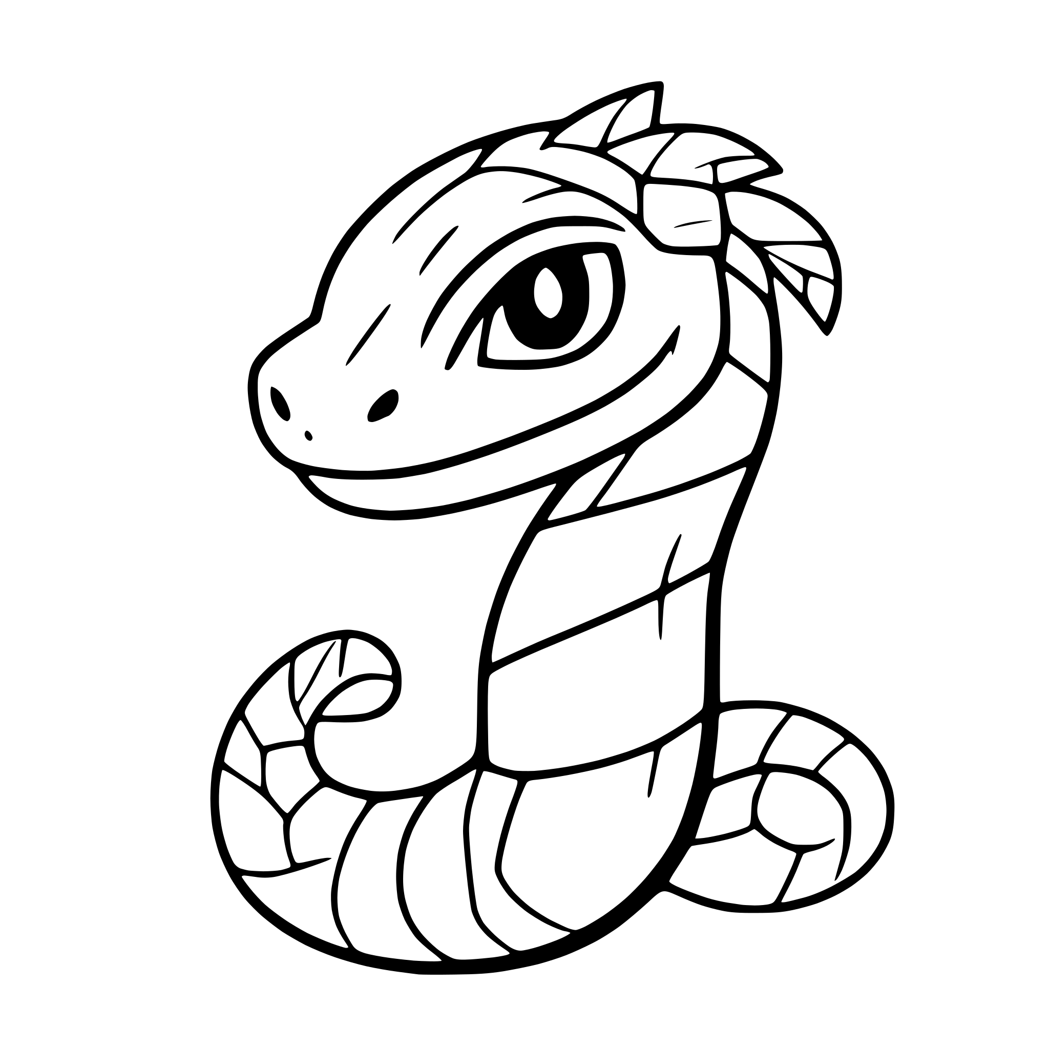 AI-generated SVG of a serpent biting its own tail