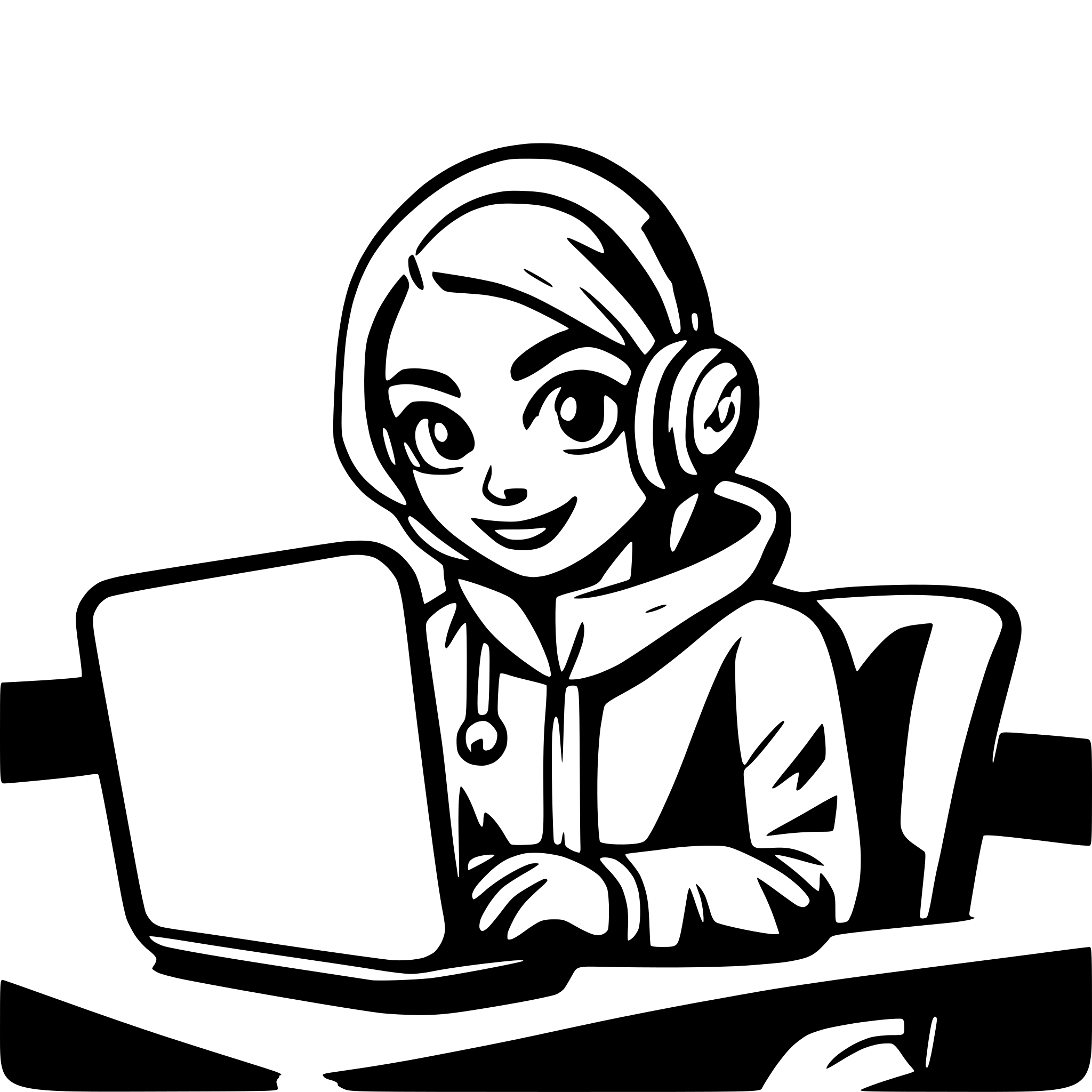 AI-generated SVG of a technology and space and programming developer