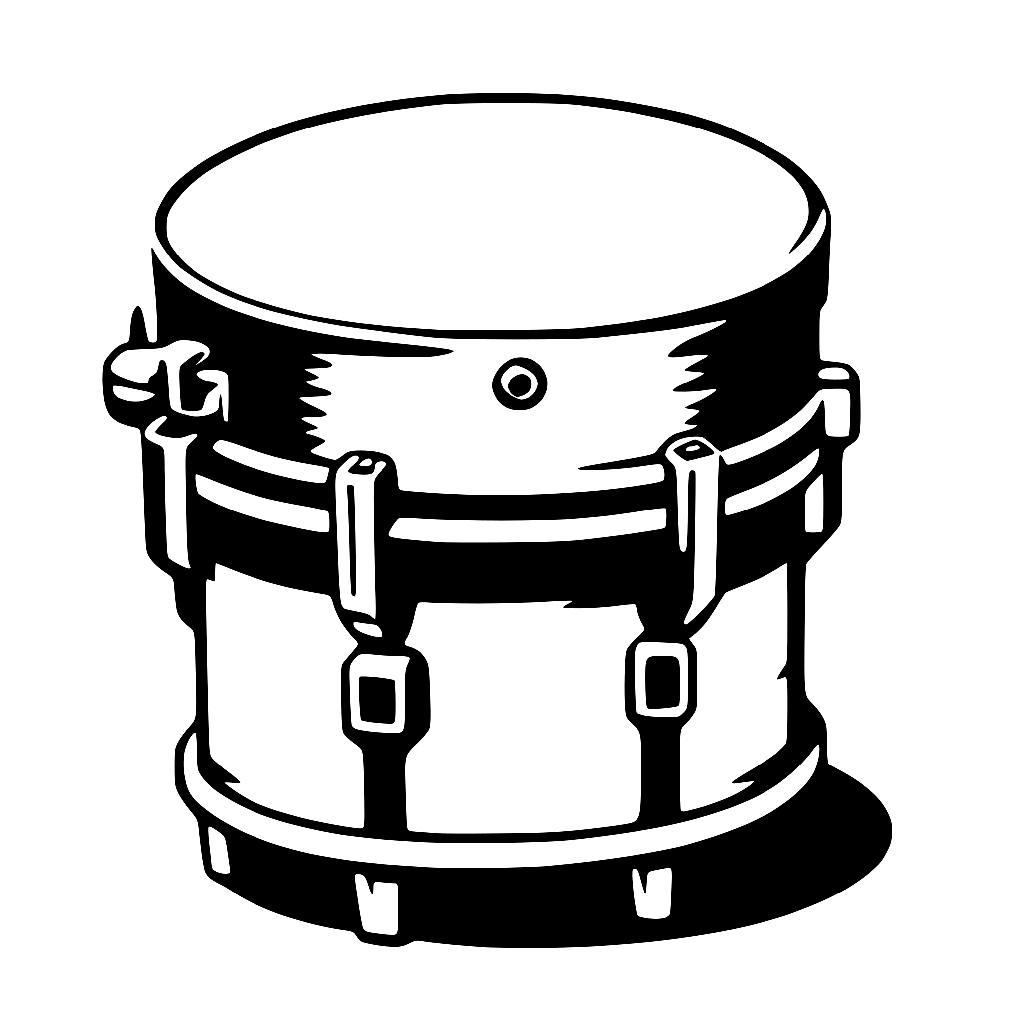 AI-generated SVG of 'drum'