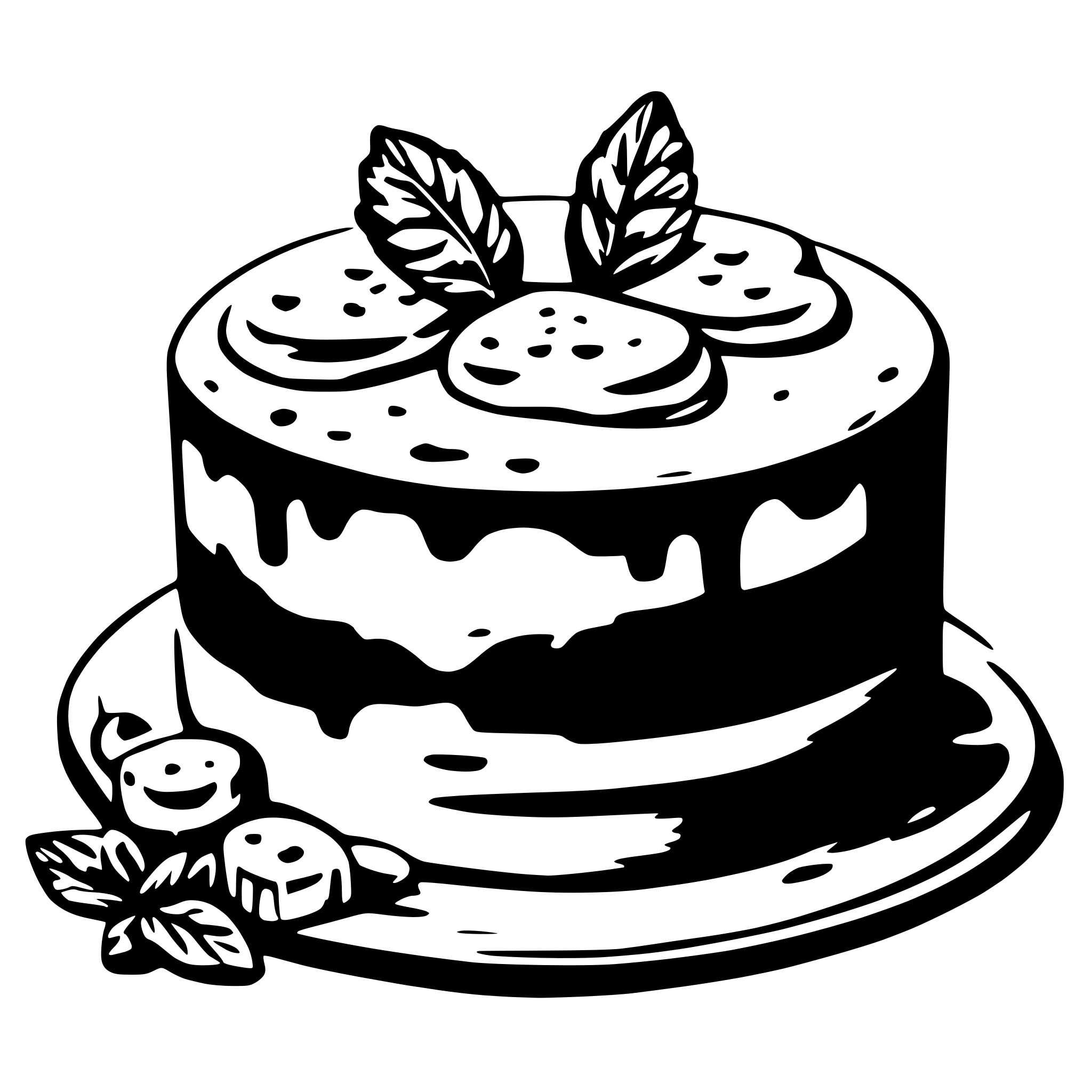 AI-generated SVG of 'mustard extract cake'