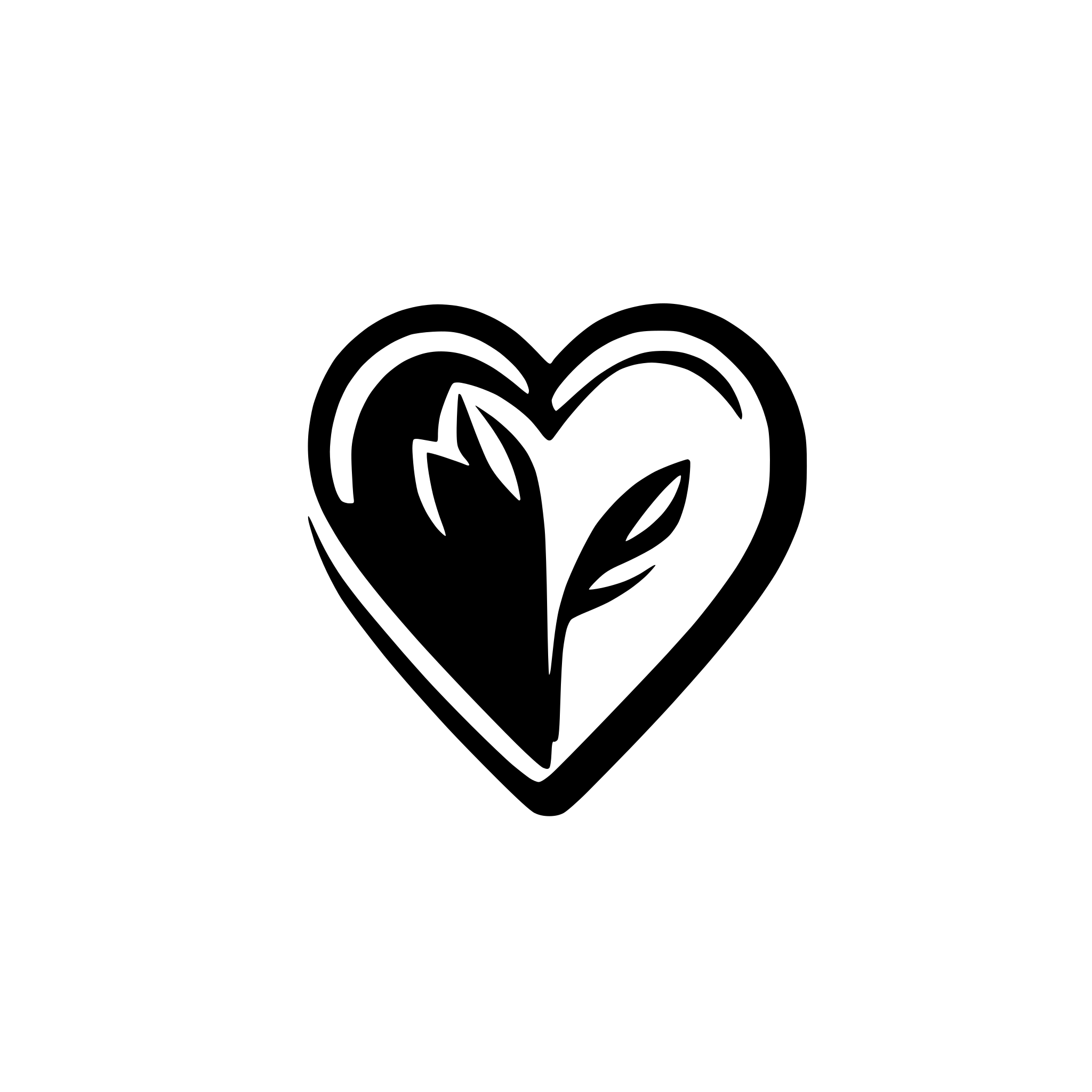 AI-generated SVG of 'cute heart'