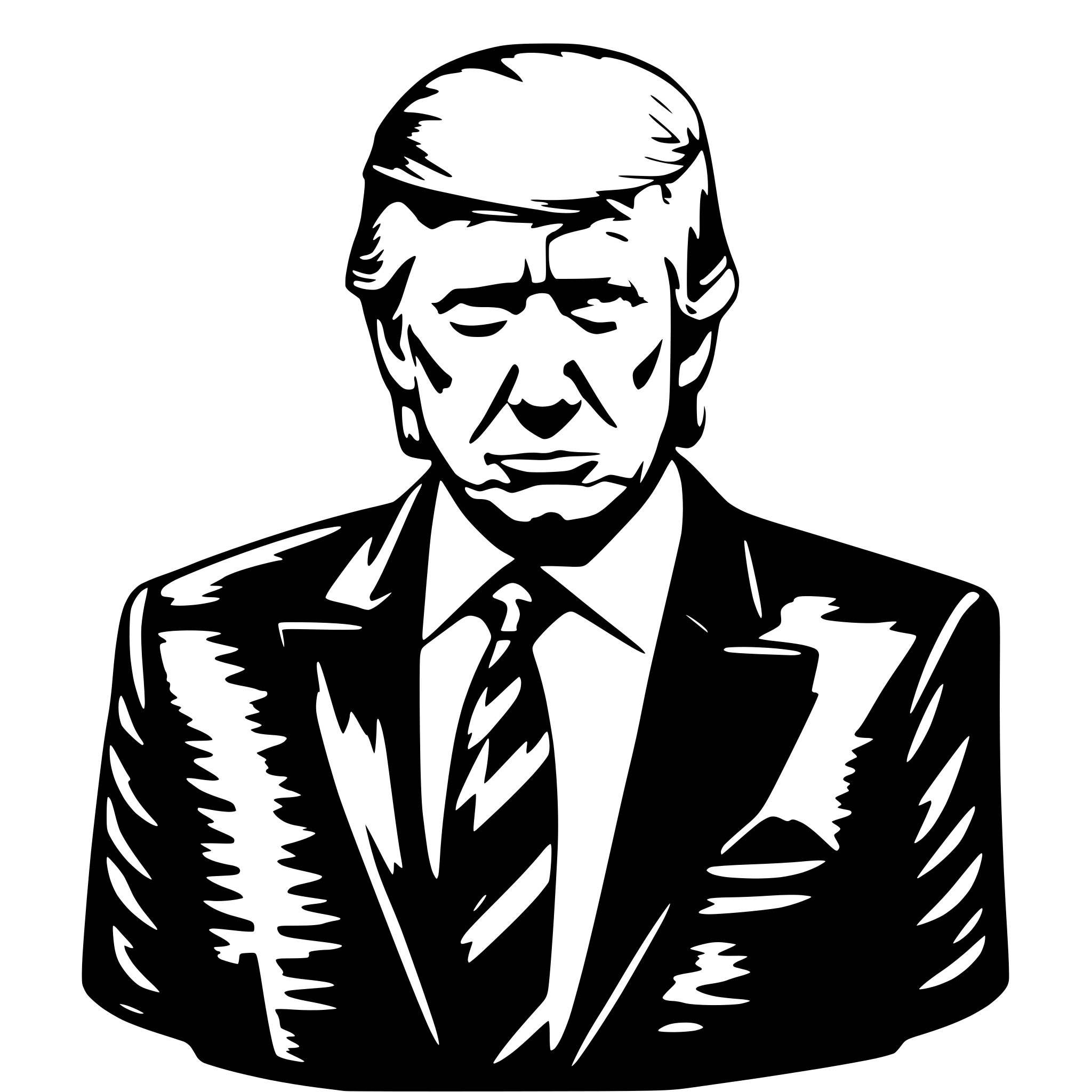 AI-generated SVG of 'donald trump on kill tony'