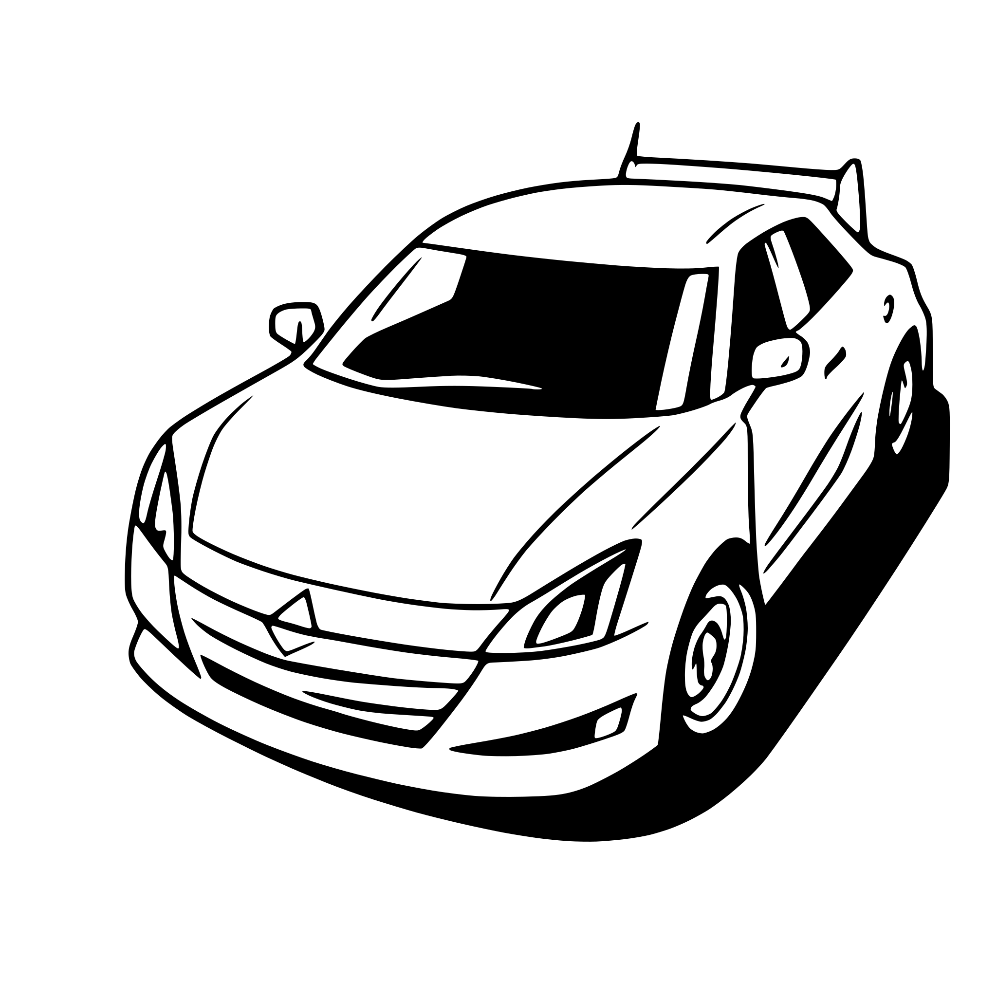 AI-generated SVG of a car